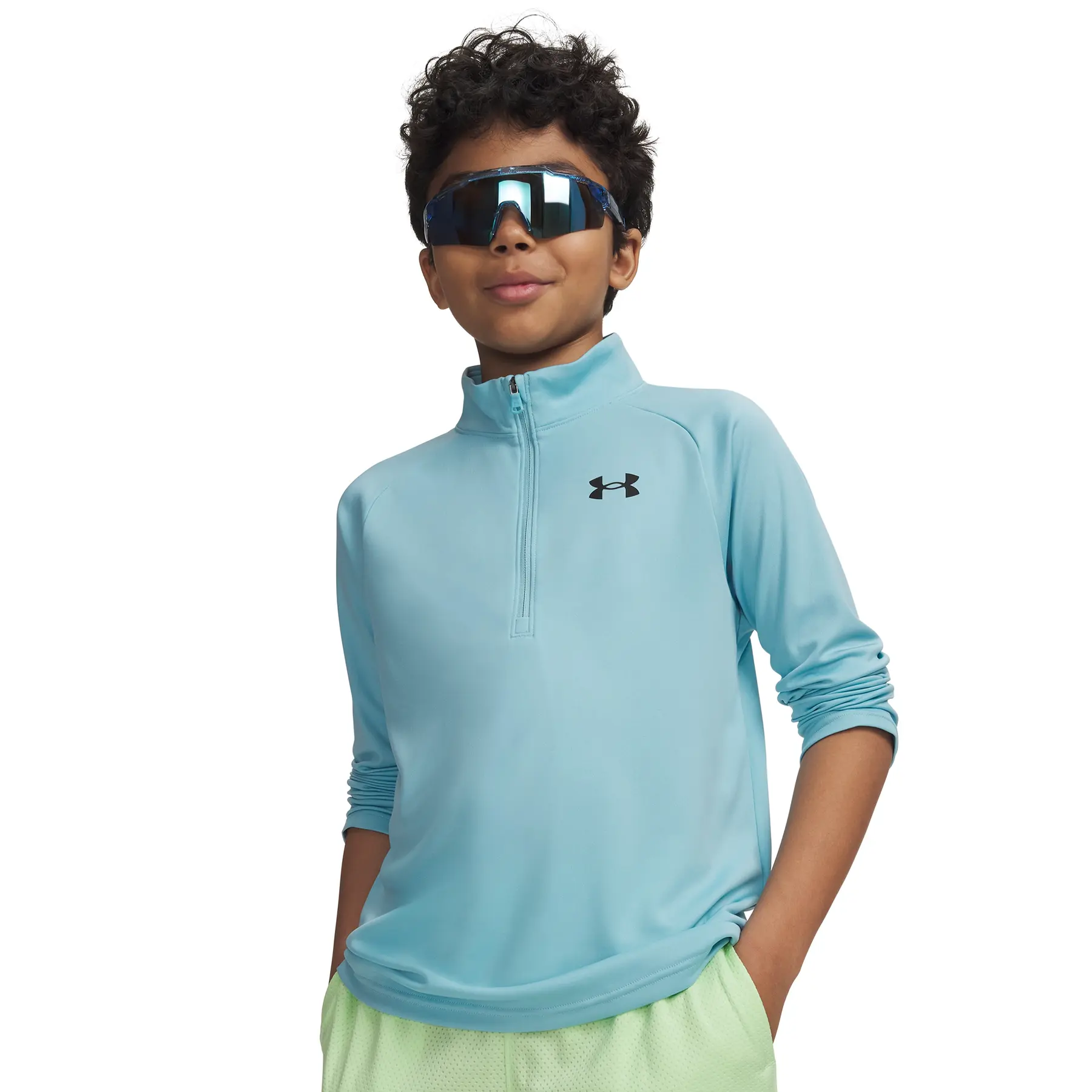 Under Armour Men's Bleu Sweatshirt Child Tech 2.0