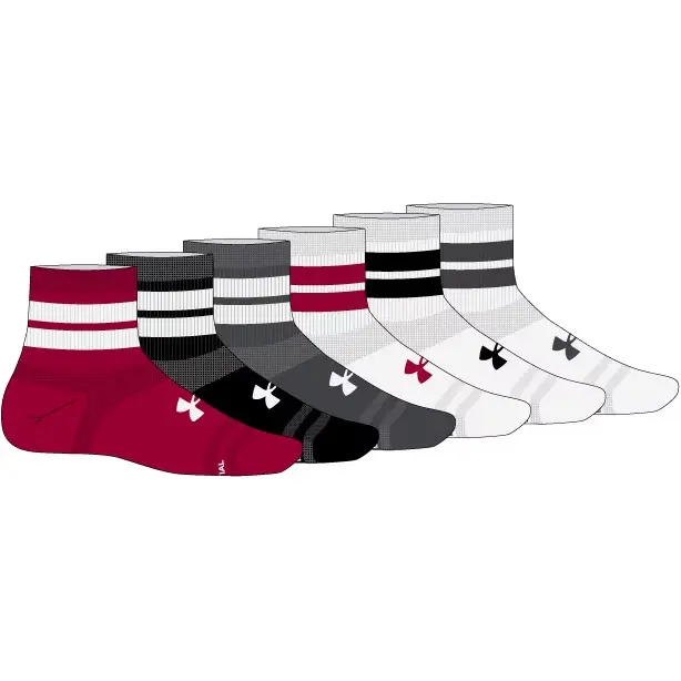 Socken für Kinder Essential (x6) - Rouge - unisex - Size: 31,5/36,5