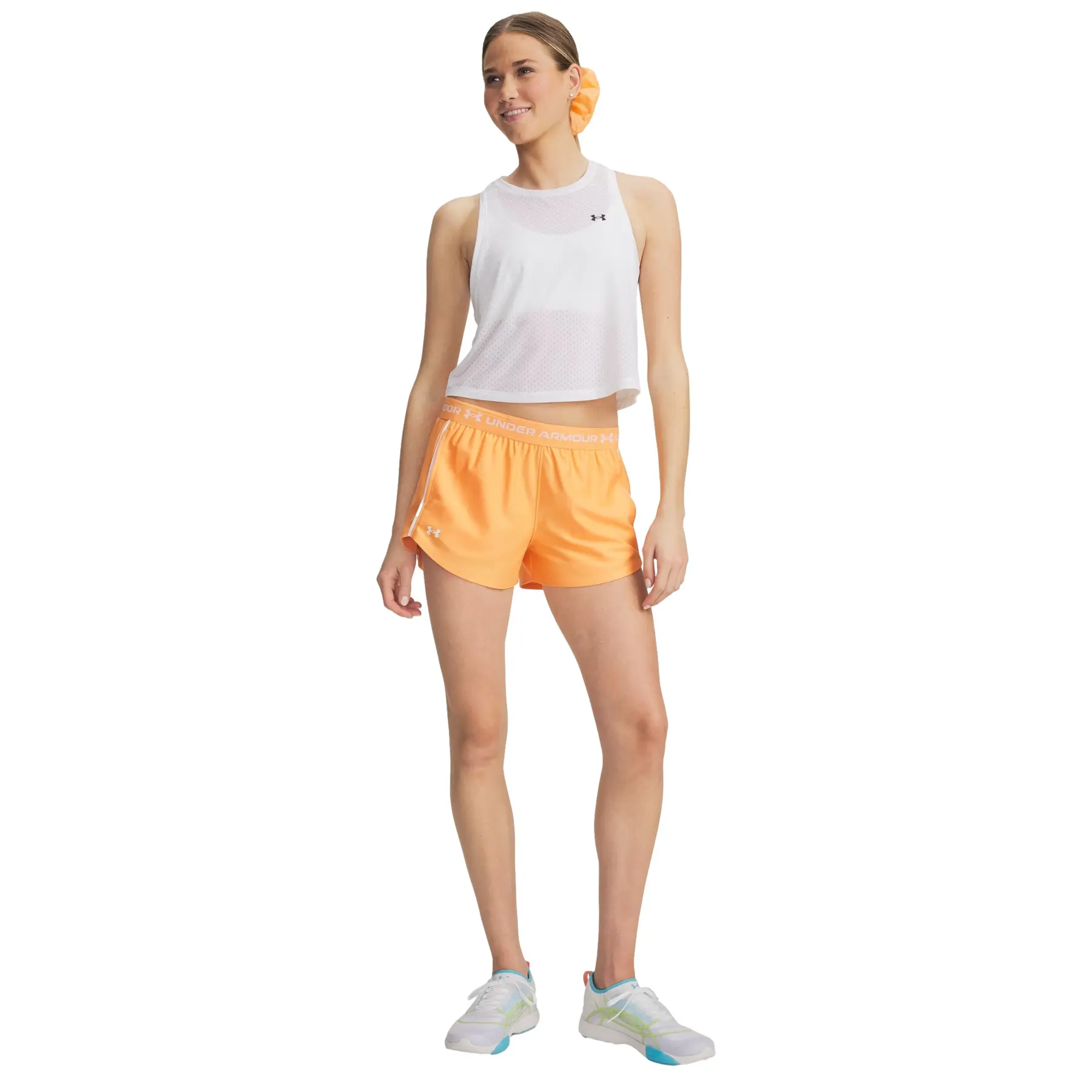 Under Armour Women's Orange Shorts Tech Play Up