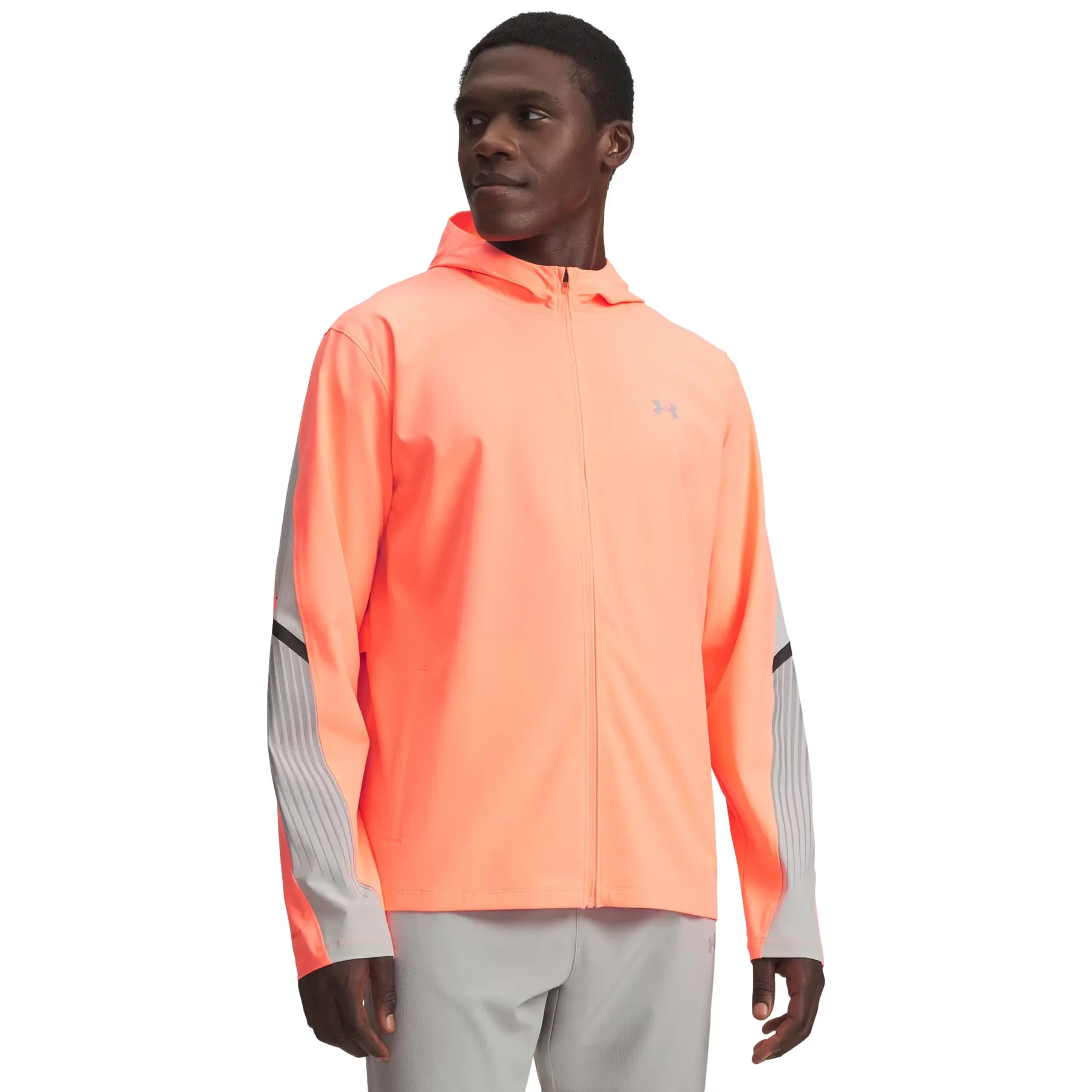 Under Armour Men's Orange Windbreaker Velociti Storm