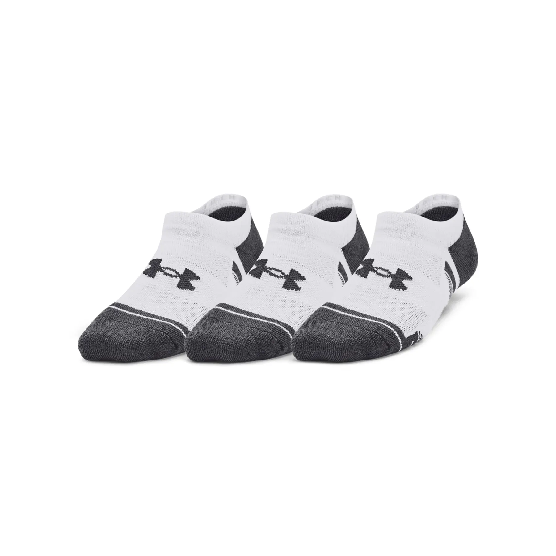 Under Armour Unisex Kids Blanc Children's Socks Performance Tech (X3)