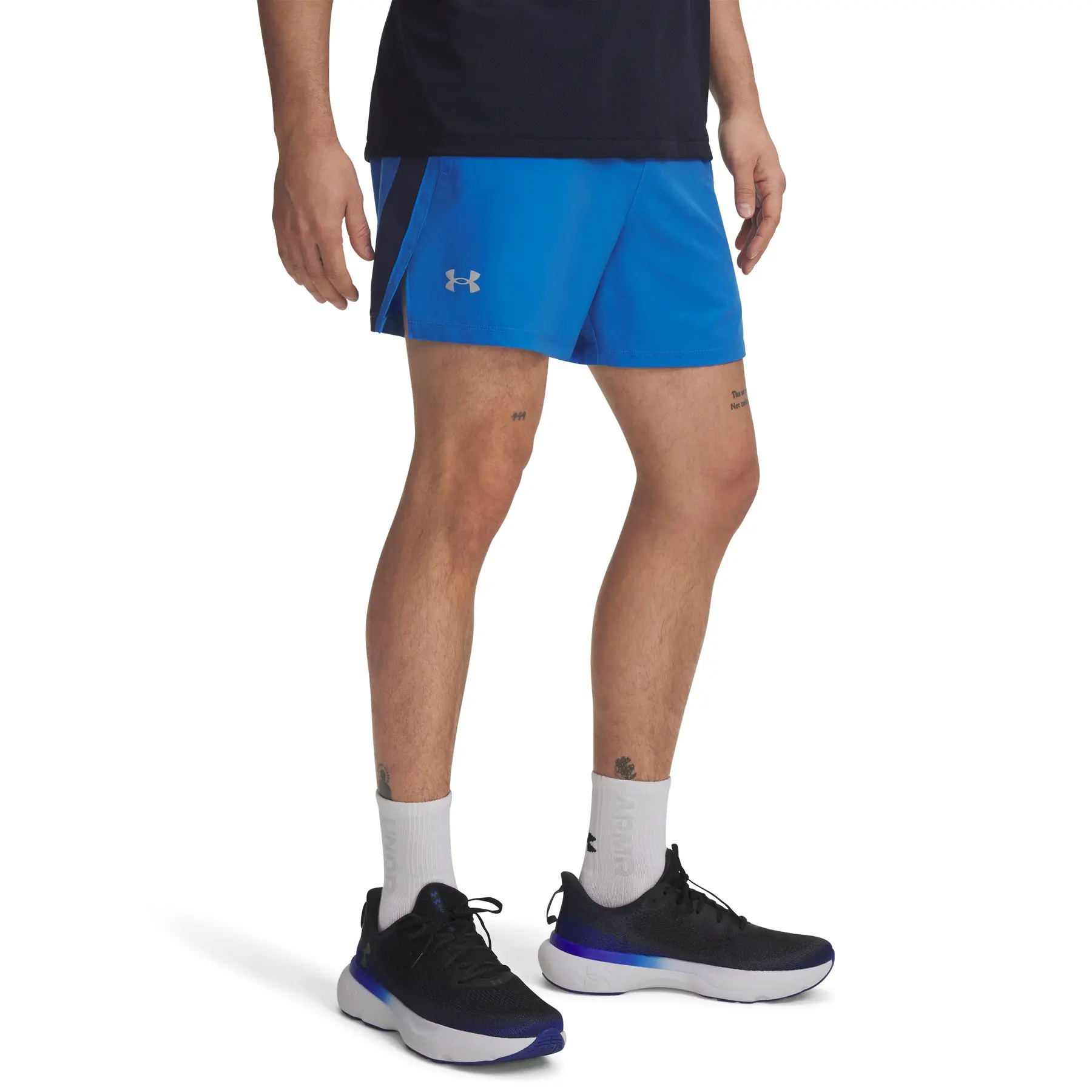 Under Armour Boys Orange Children's Jersey Tech Split Wordmark
