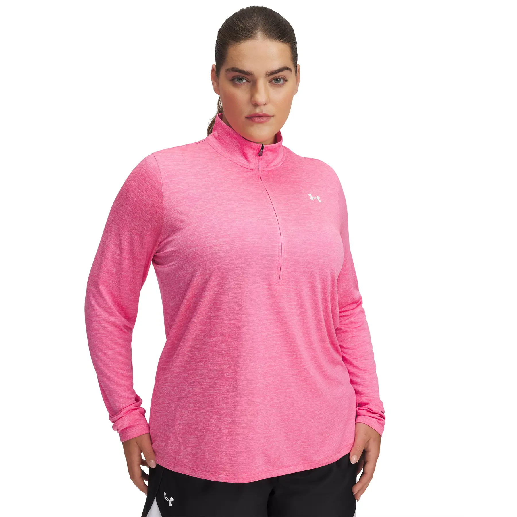 Under Armour Women's Rose 1/2 Zip Training Top Tech