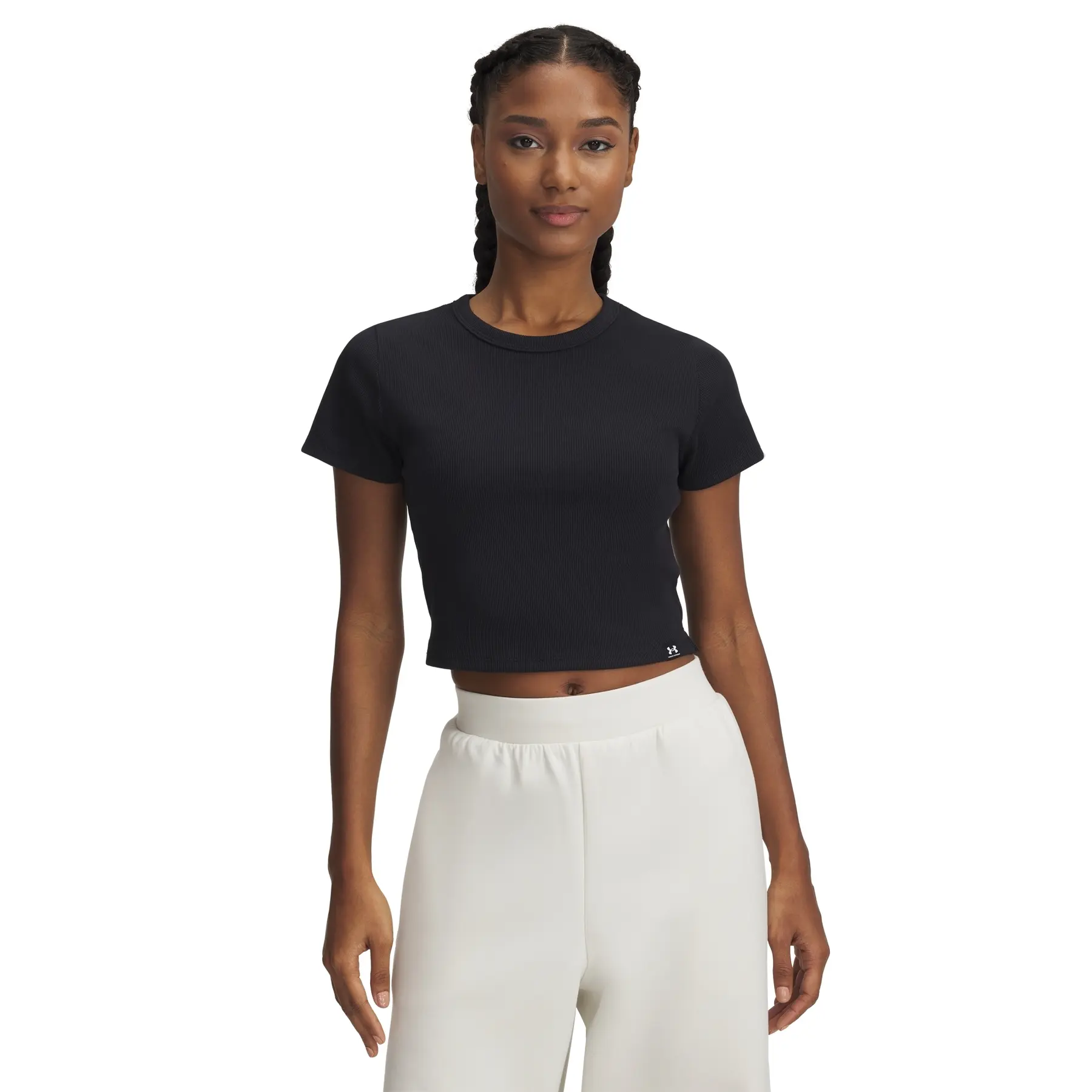 Under Armour Women's Noir T-Shirt Rival Rib