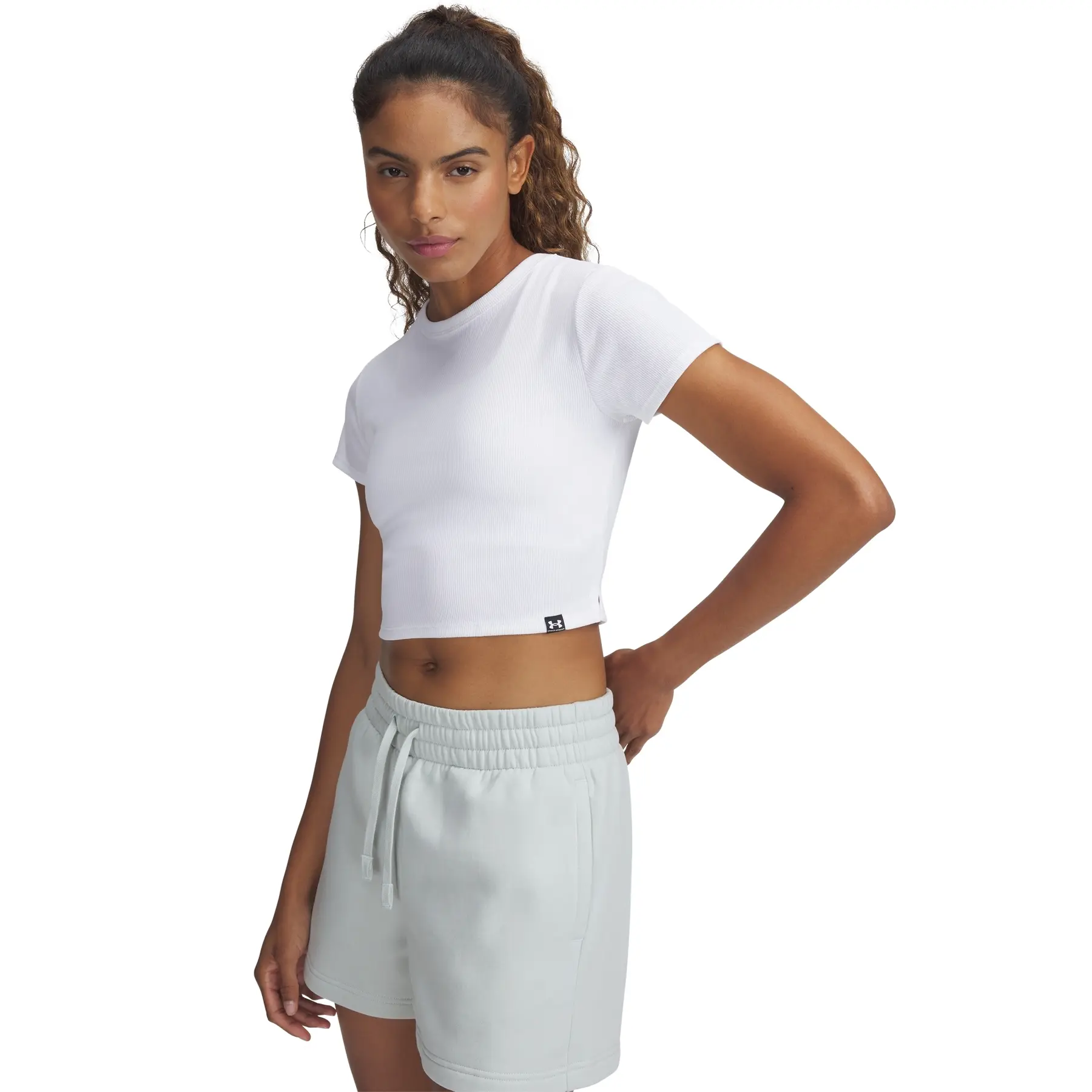 Under Armour Women's Blanc T-Shirt Rival Rib