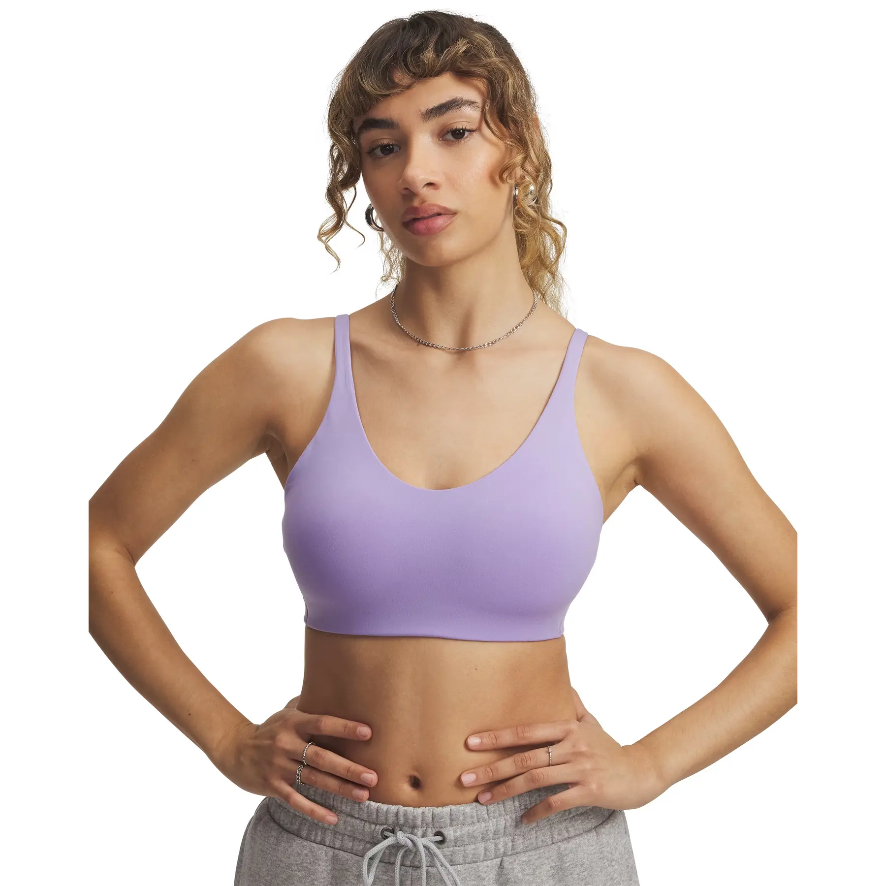 Under Armour Women's Violet Sports Bra Motion