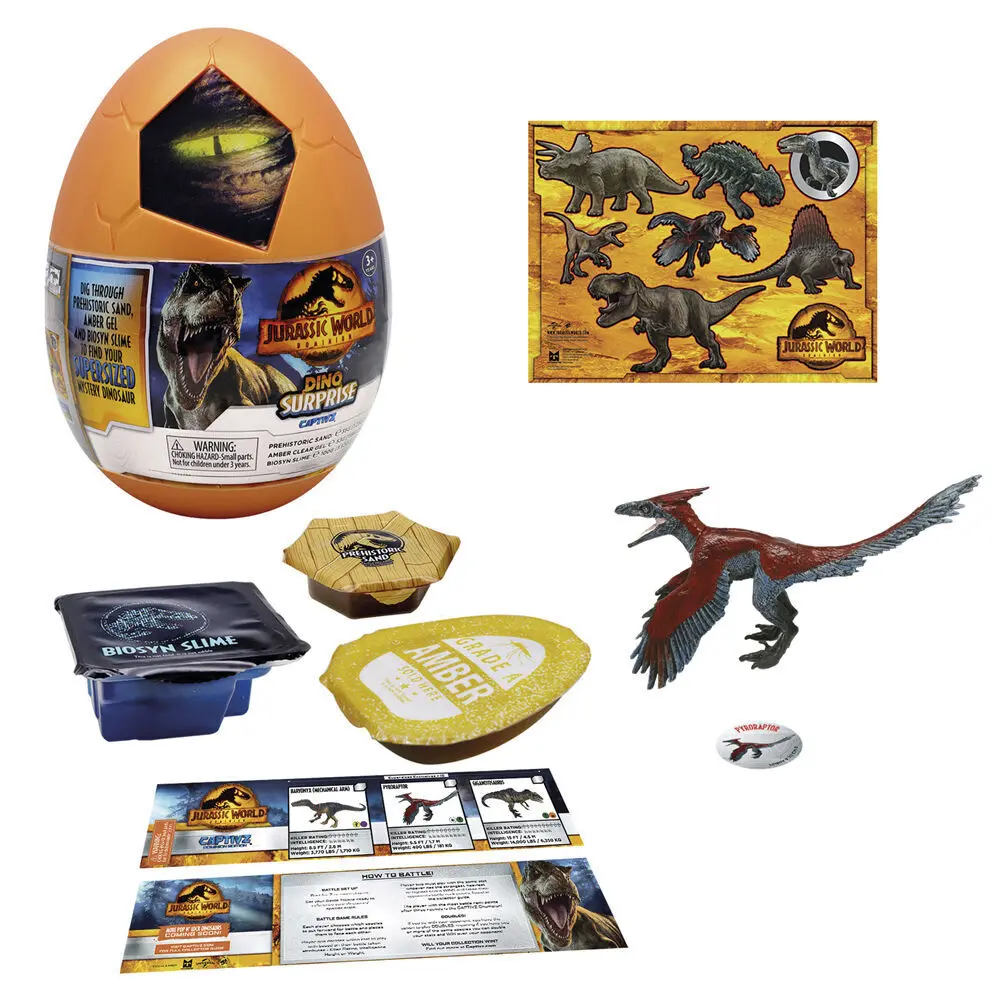 0840148202863 - Lernspiele Überraschungsei Jurassic World Edition Slime Captivz Dominion