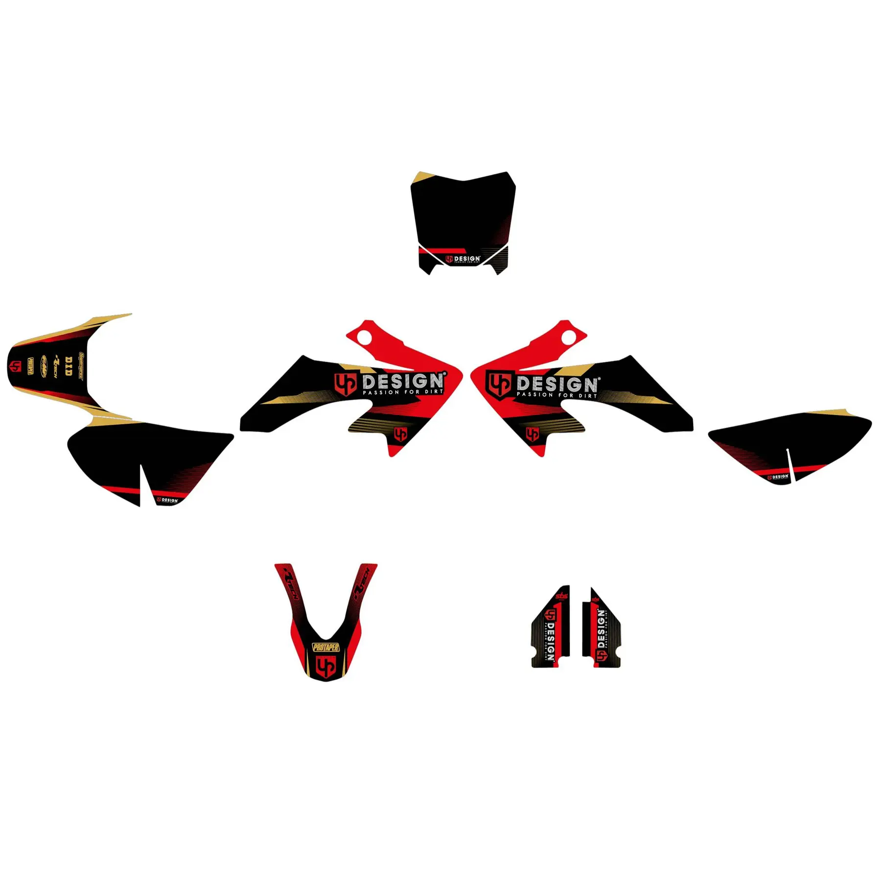 Motorrad Dekorationsset UP Design Spike Honda CRF 50 (2013-2022)