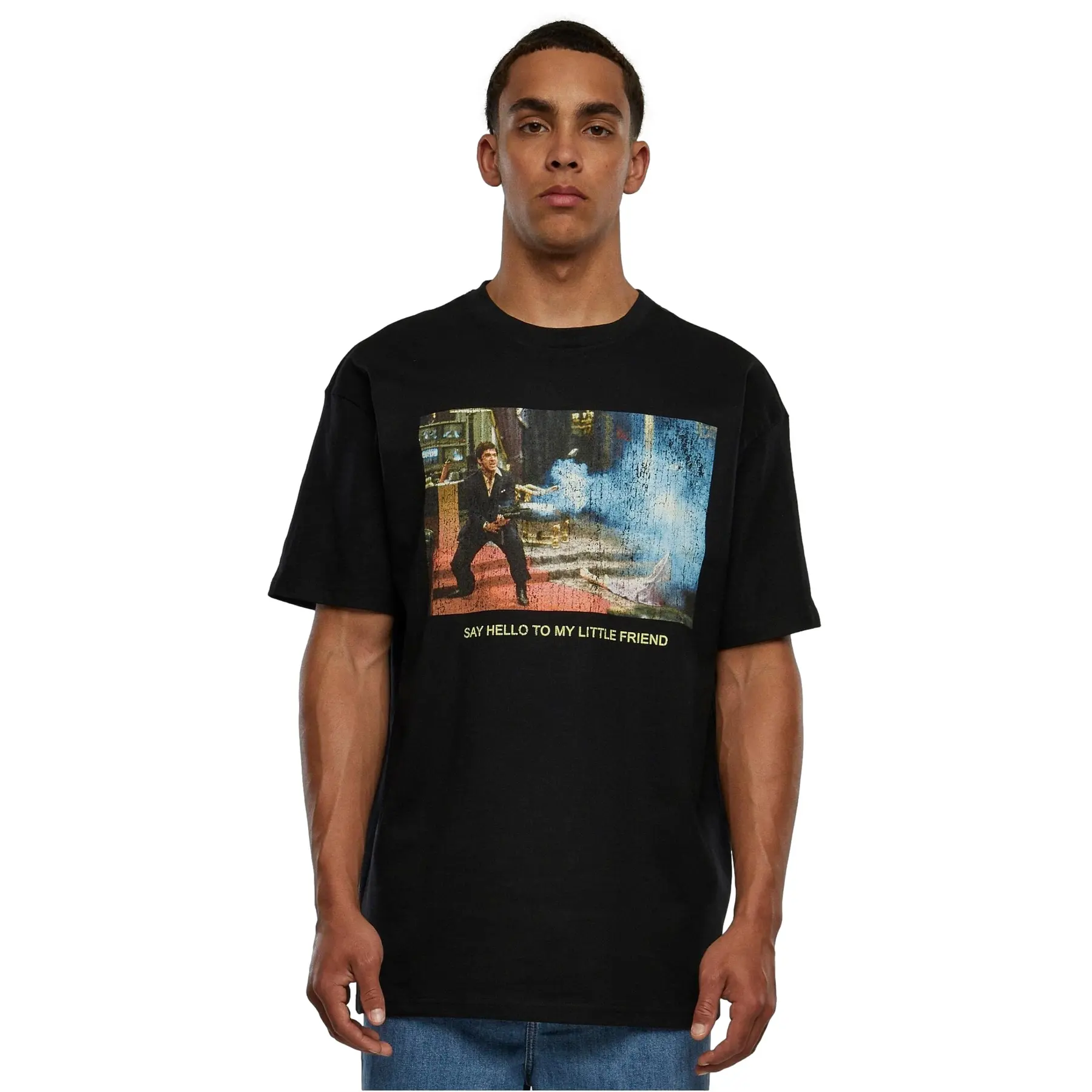 Oversized T-Shirt Upscale Scarface Little Friend