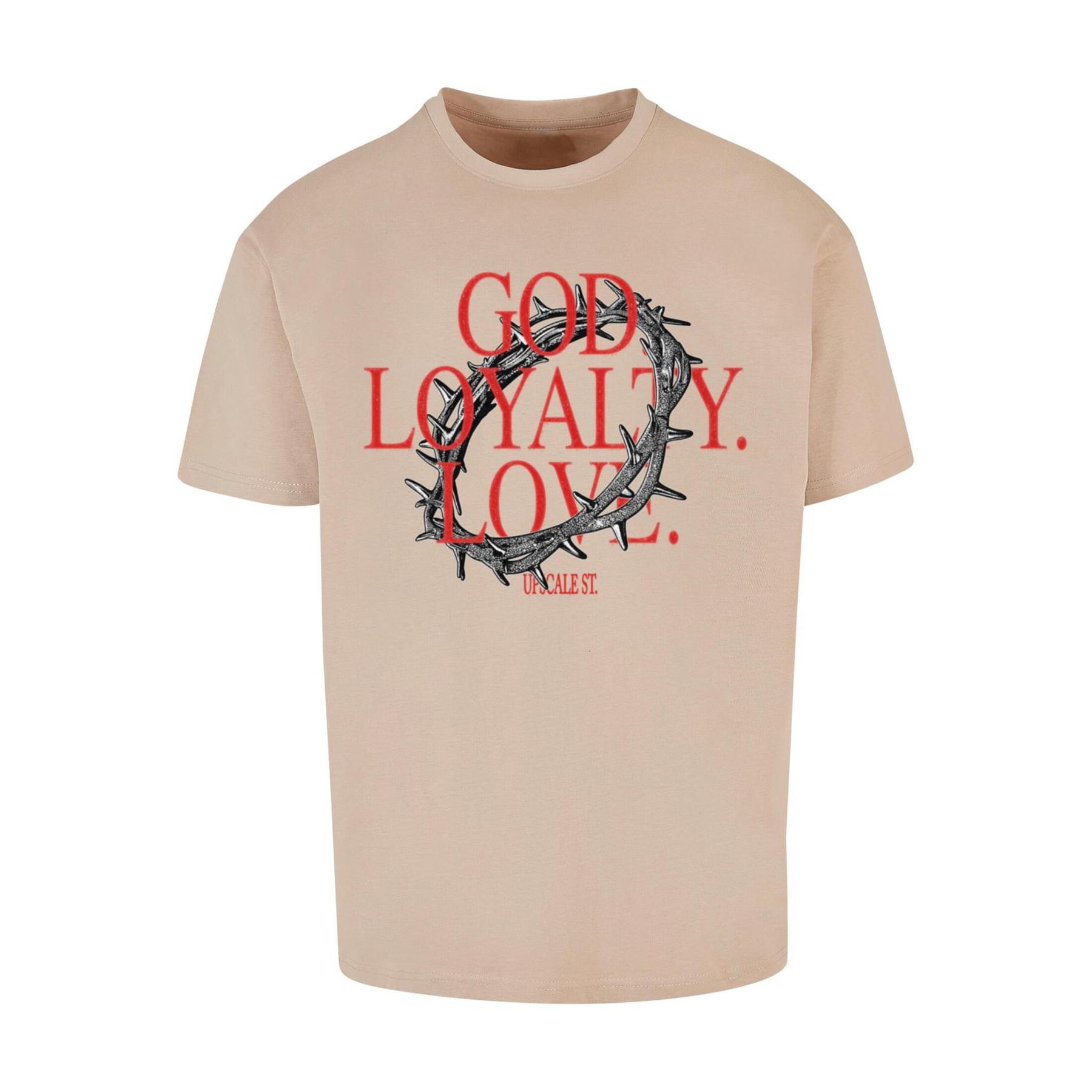 T-shirt oversize Upscale God Loyalty Love