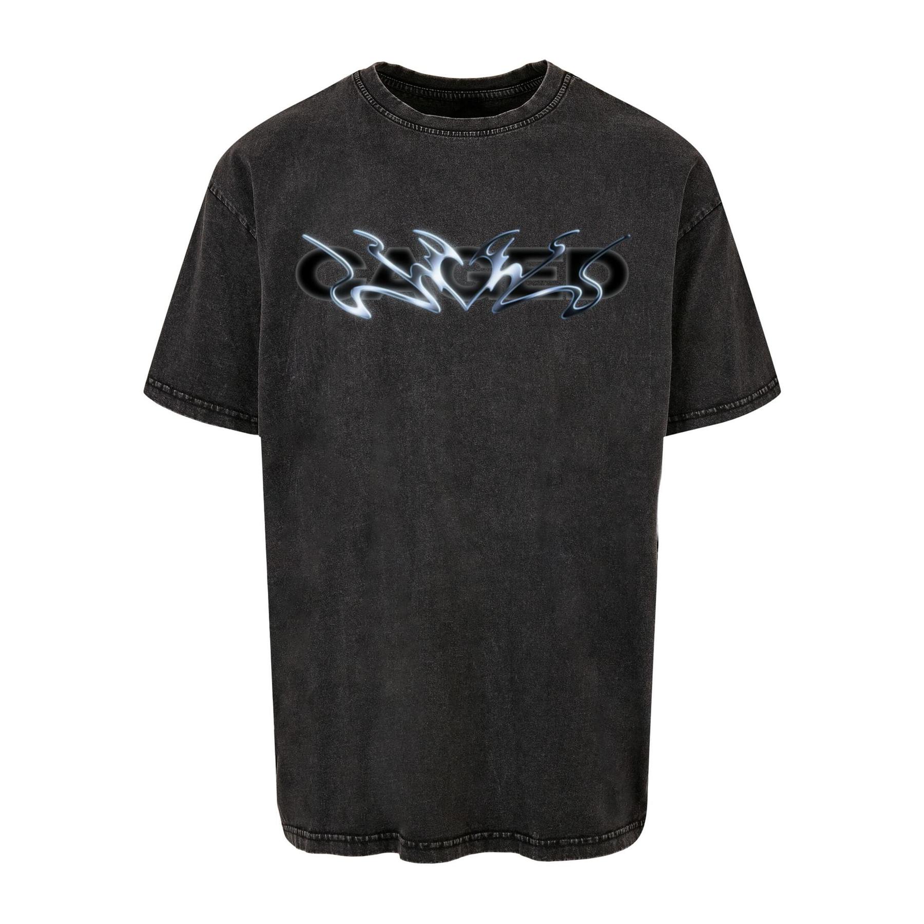 9940004219699 - Übergroßes T-Shirt Cagedchrome Acid Heavy