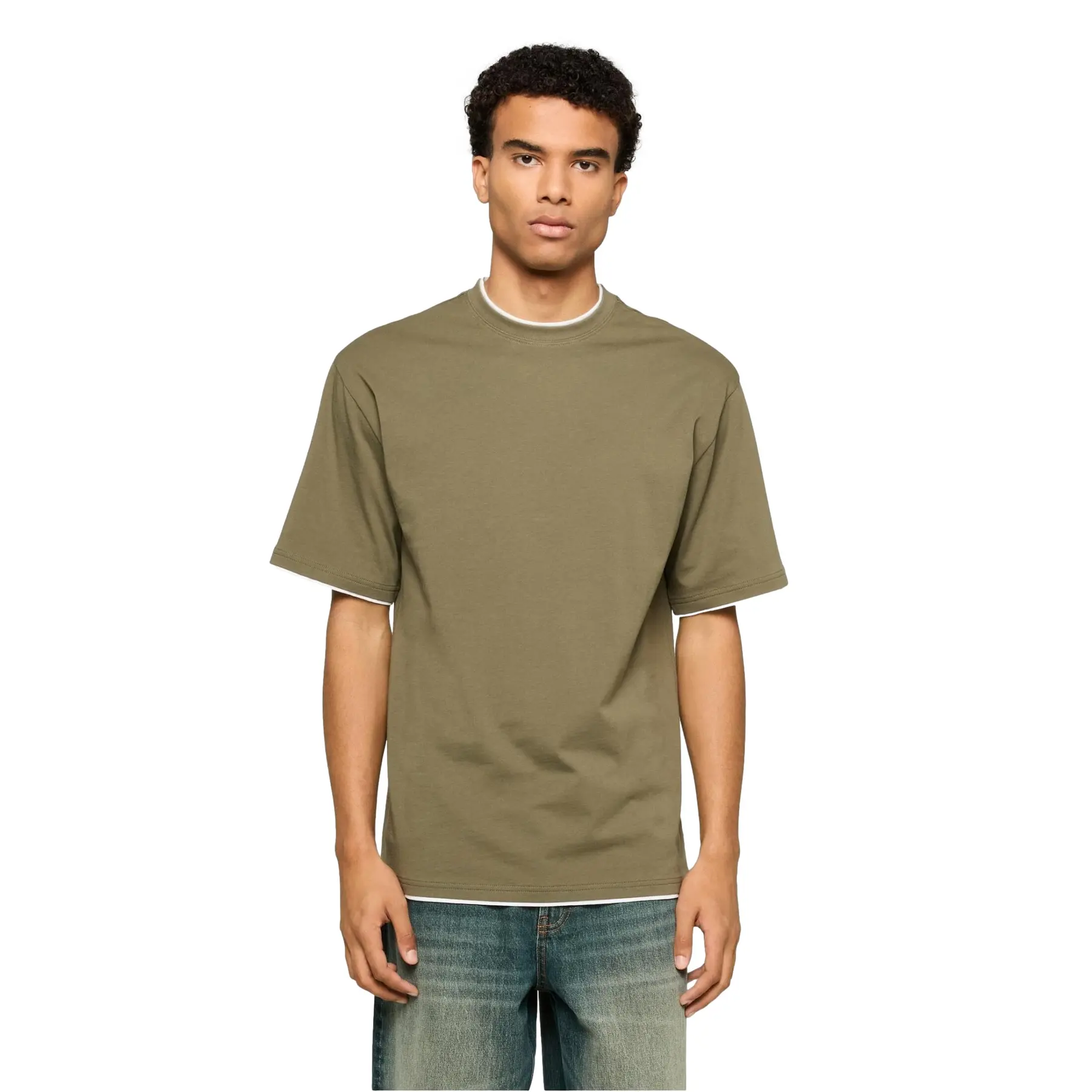 T-Shirt Urban Classics Contrast Tall