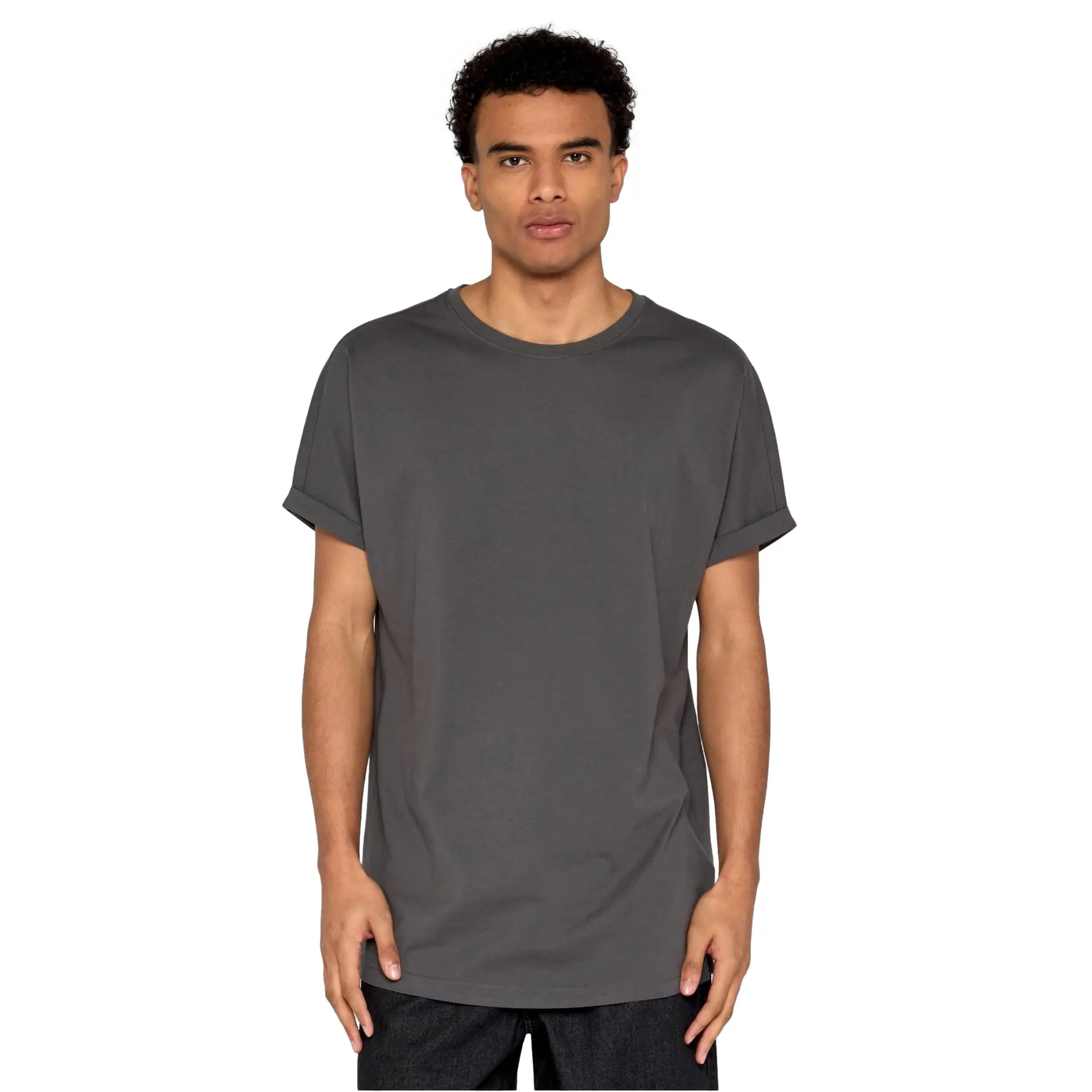 T-Shirt Urban Classics Long Shaped Turnup