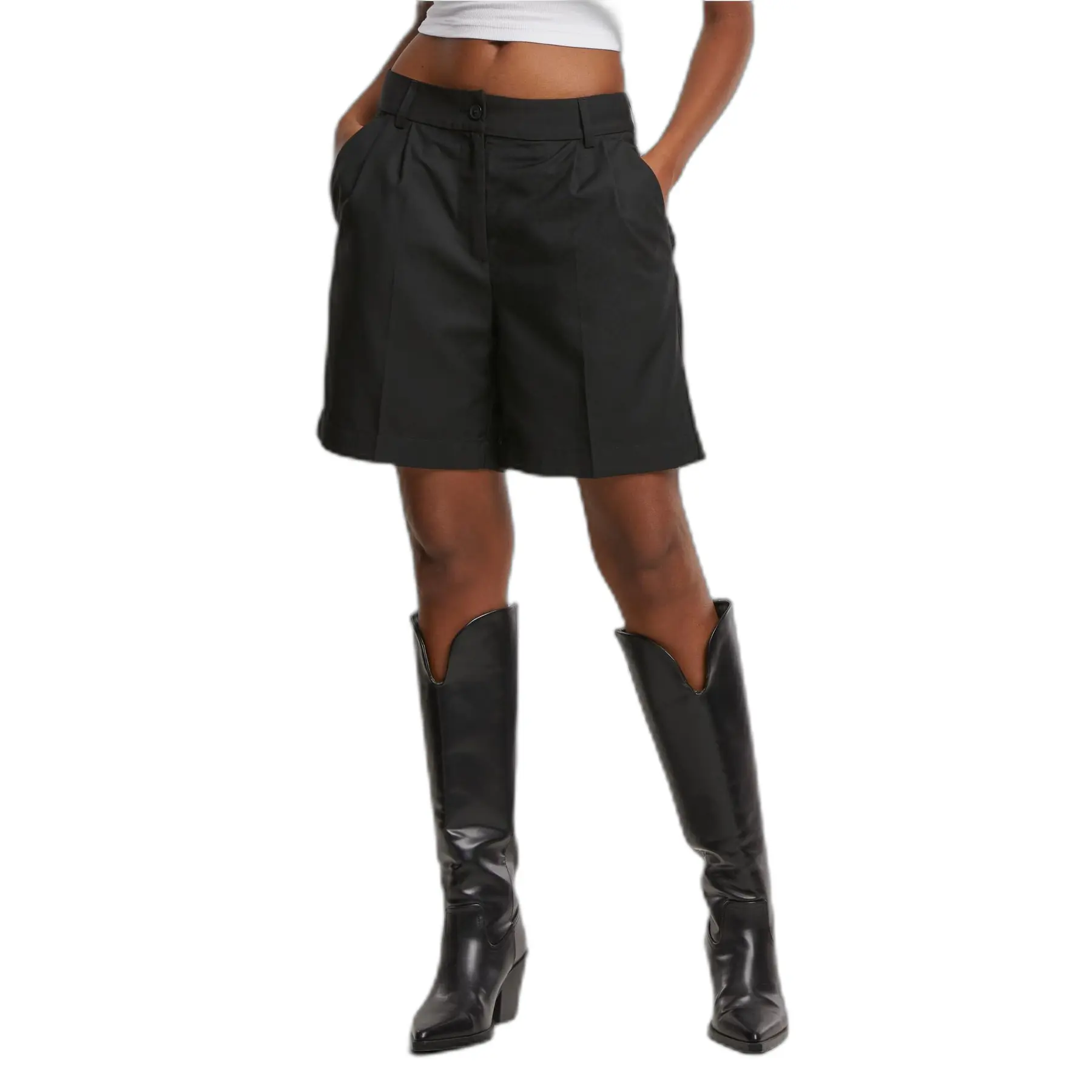 Shorts plissettati