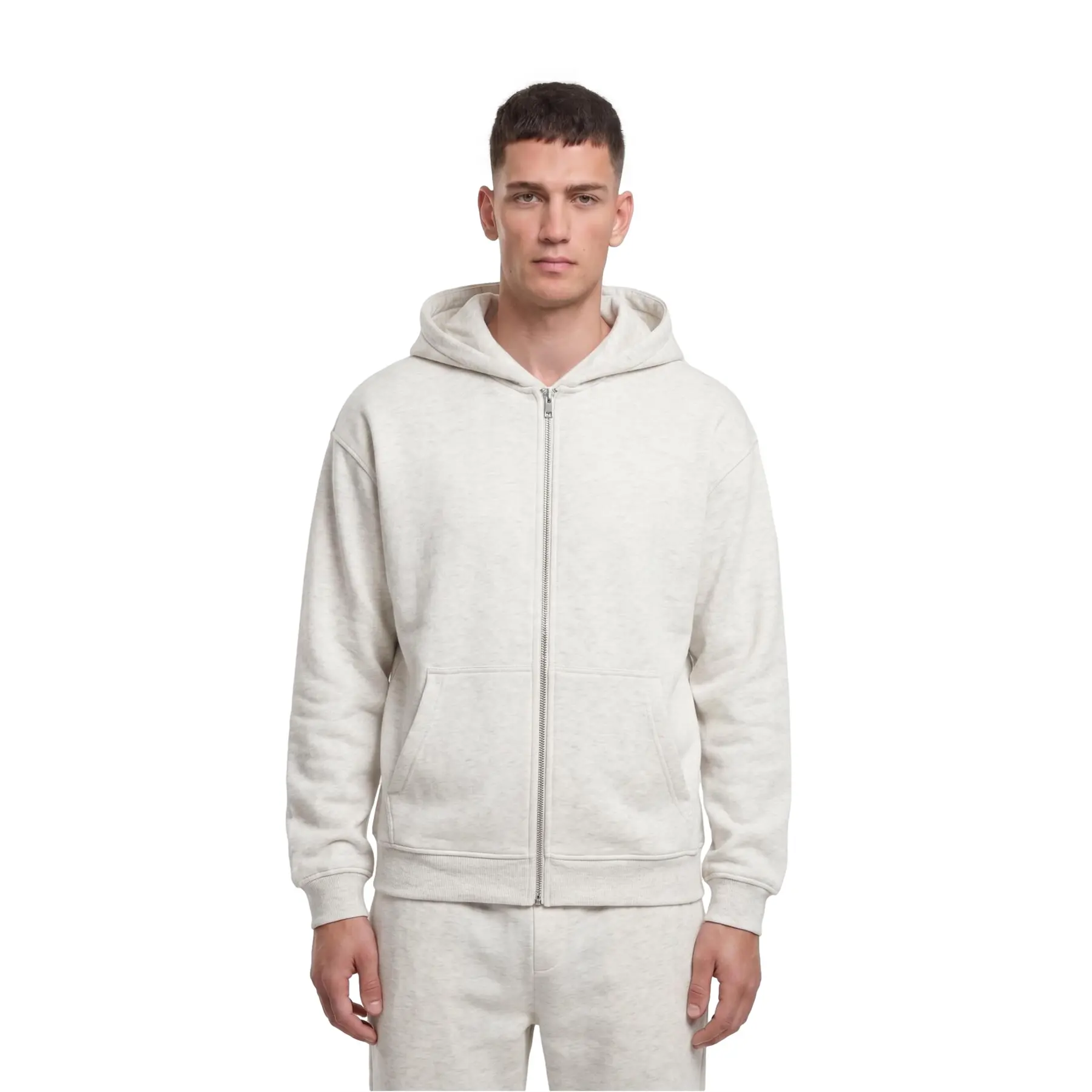 Kapuzensweatshirt mit Reißverschluss Urban Classics Fluffy
