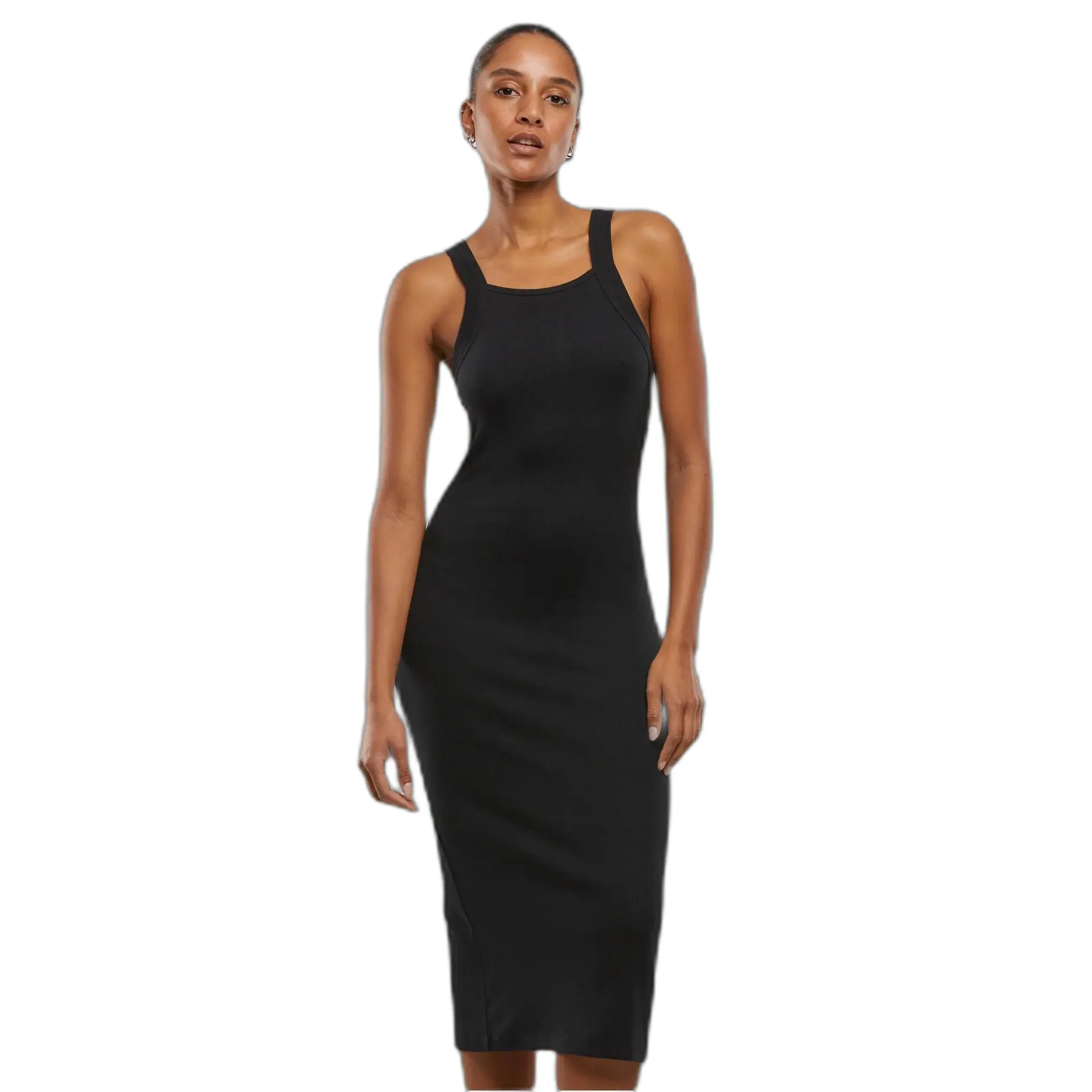 Damen Midikleid aus Jersey Urban Classics
