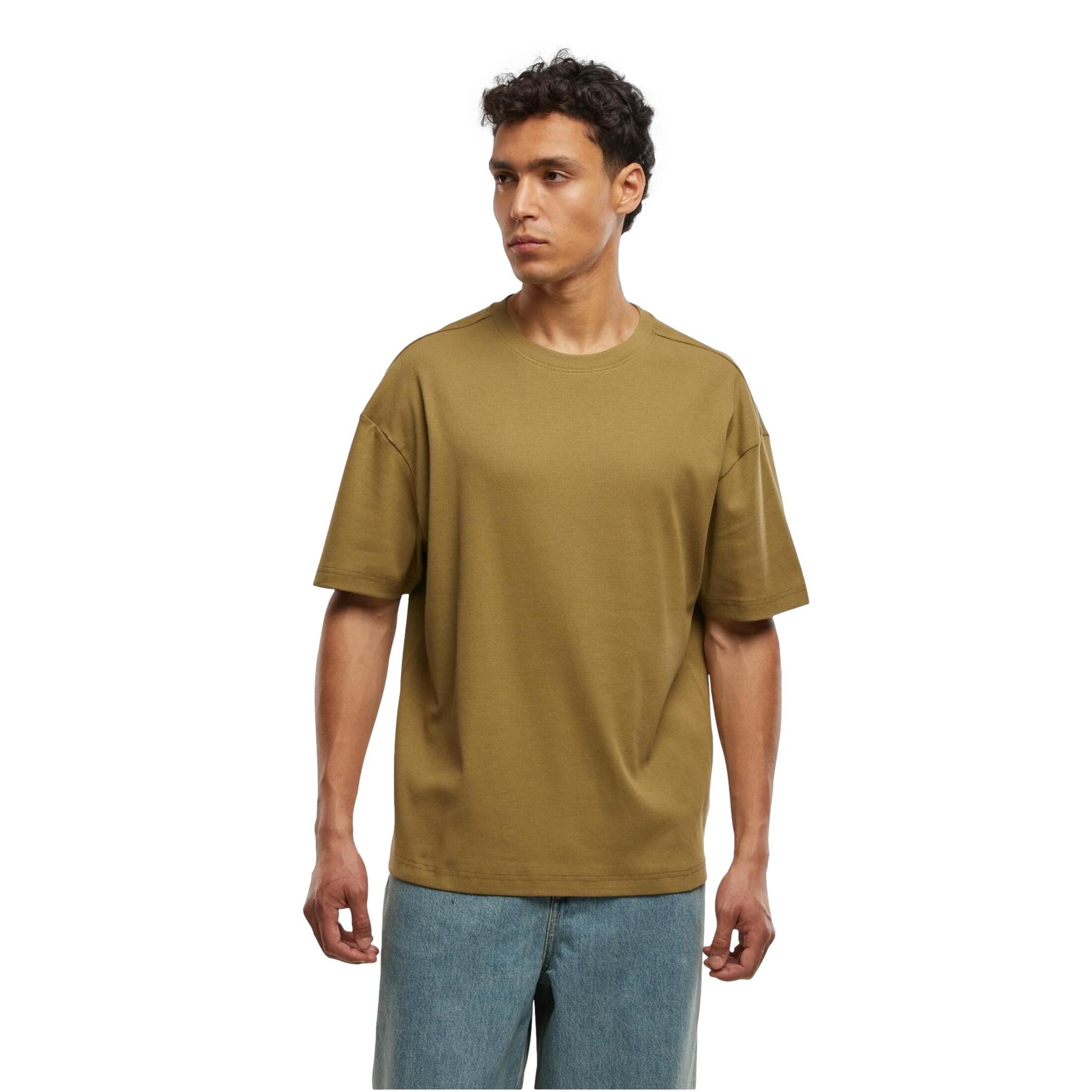 4065812847768 - Rib Shortsleeve T-Shirt oliv in M