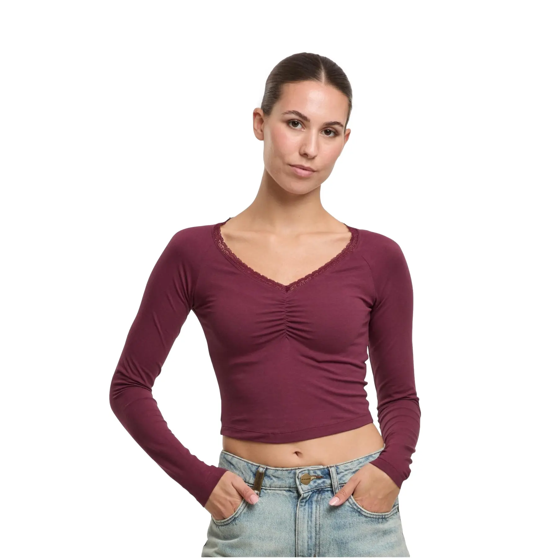 Langarmshirt Urban Classics Lace