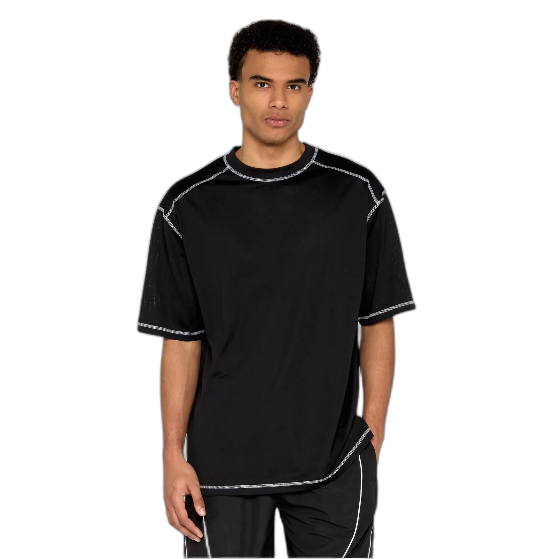 Oversized T-Shirt Urban Classics Closehole Mesh