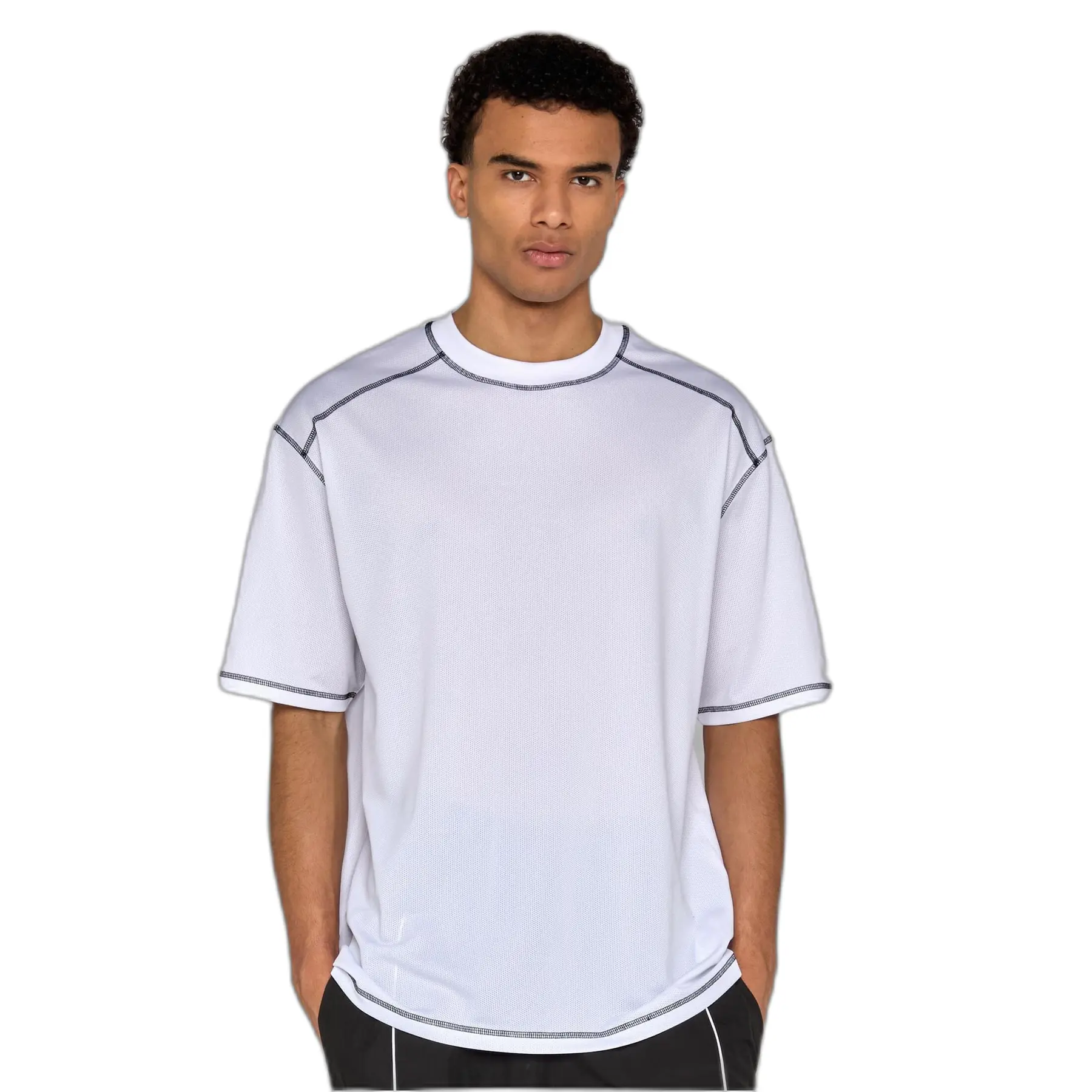 Oversized T-Shirt Urban Classics Closehole Mesh