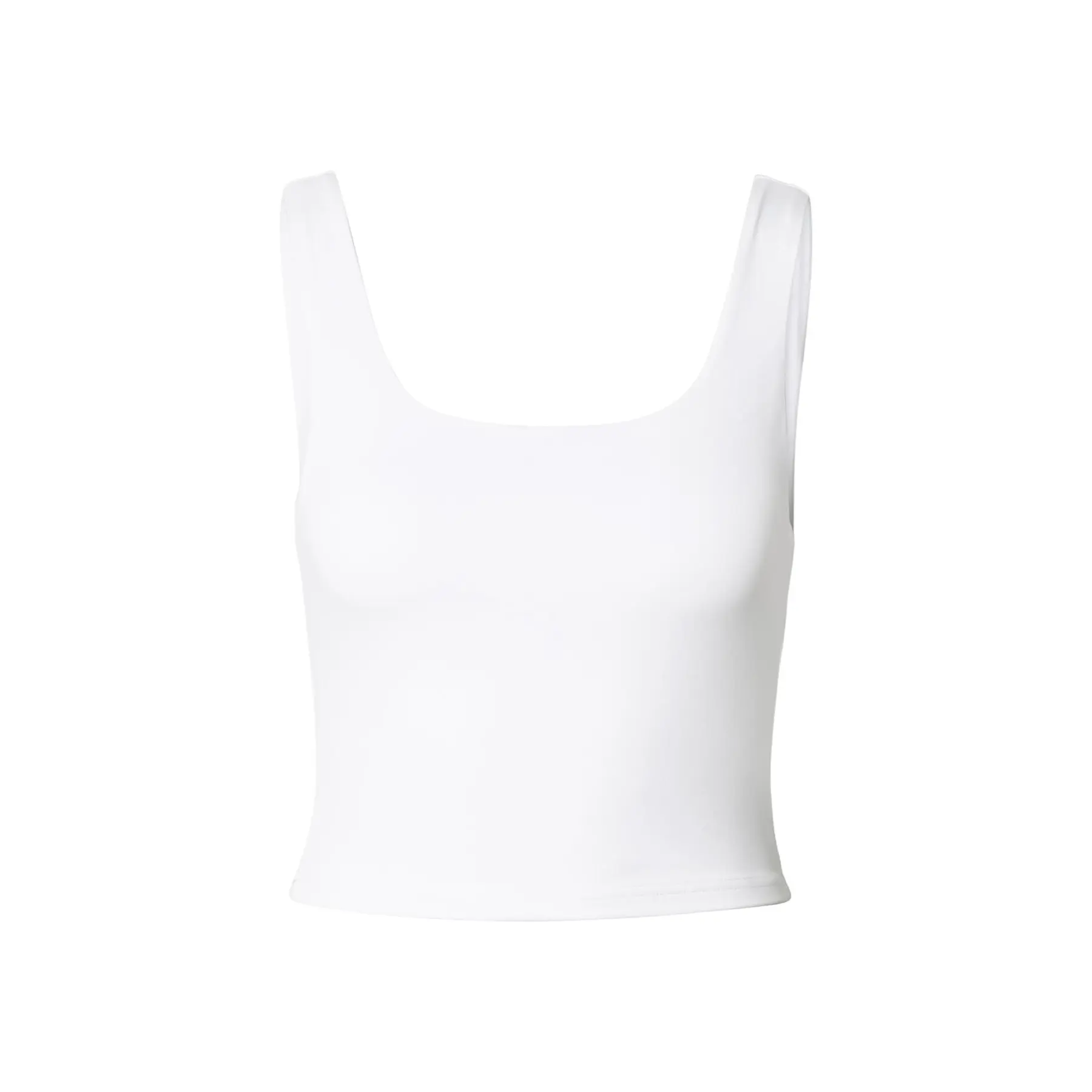 Urban Classics Women's Blanc Crop Top Polyamide