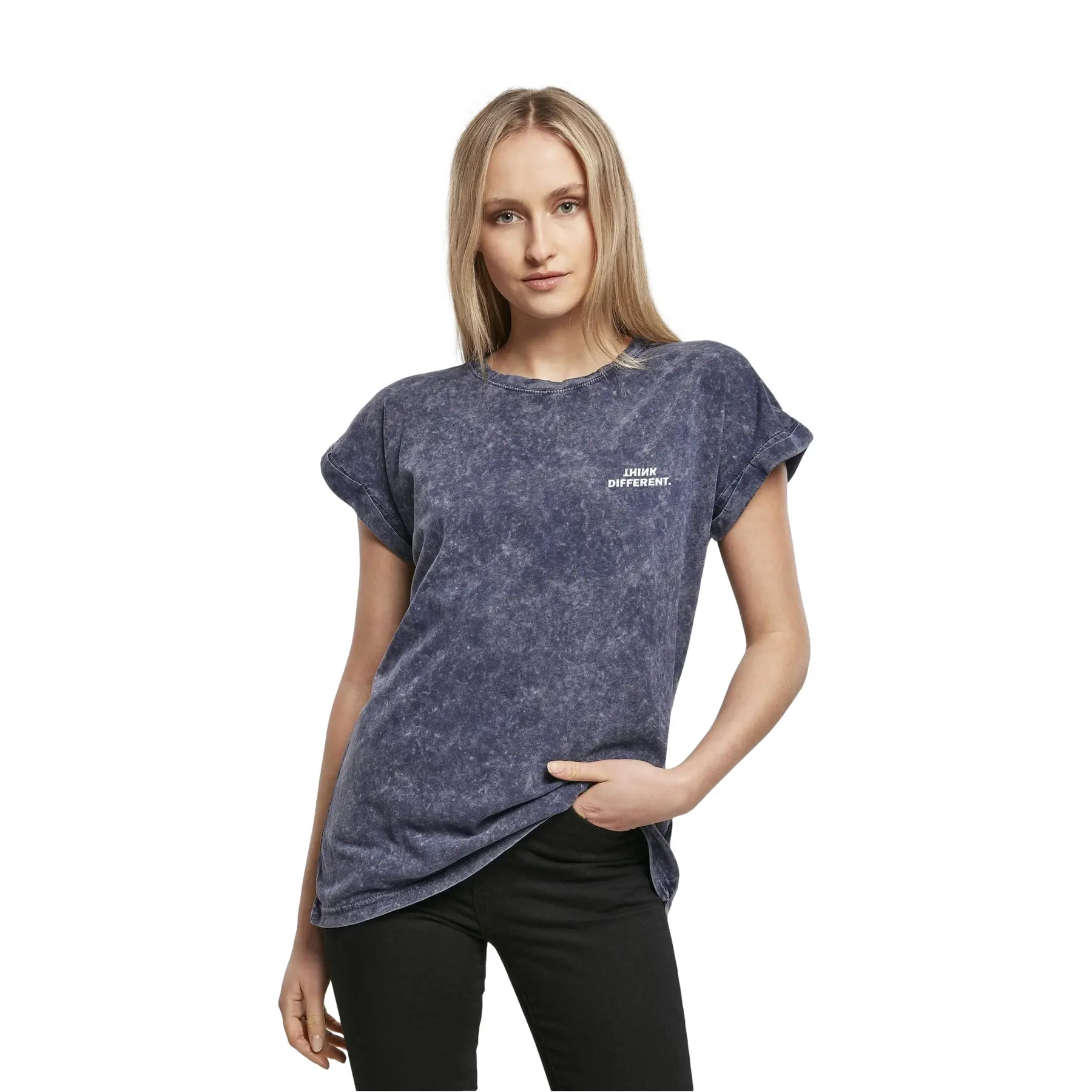Damen T-Shirt Urban Classics Think Acid