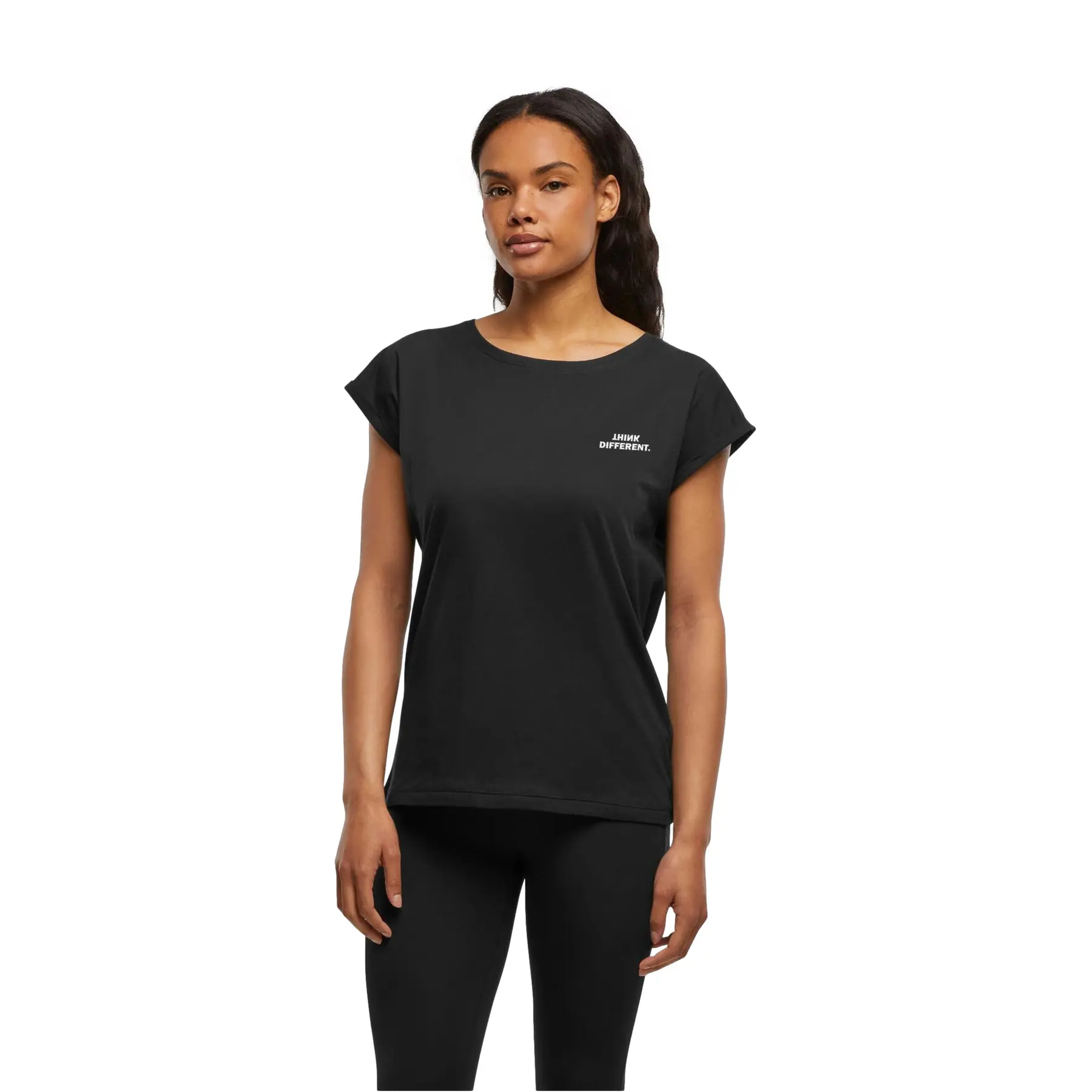 Damen T-Shirt Urban Classics Think Basic