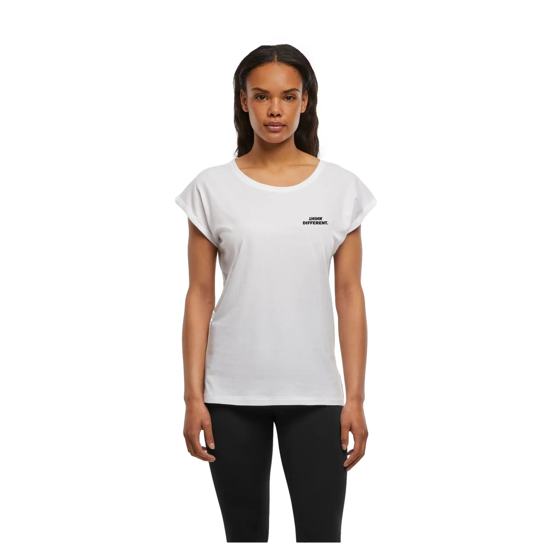 Damen T-Shirt Urban Classics Think Basic