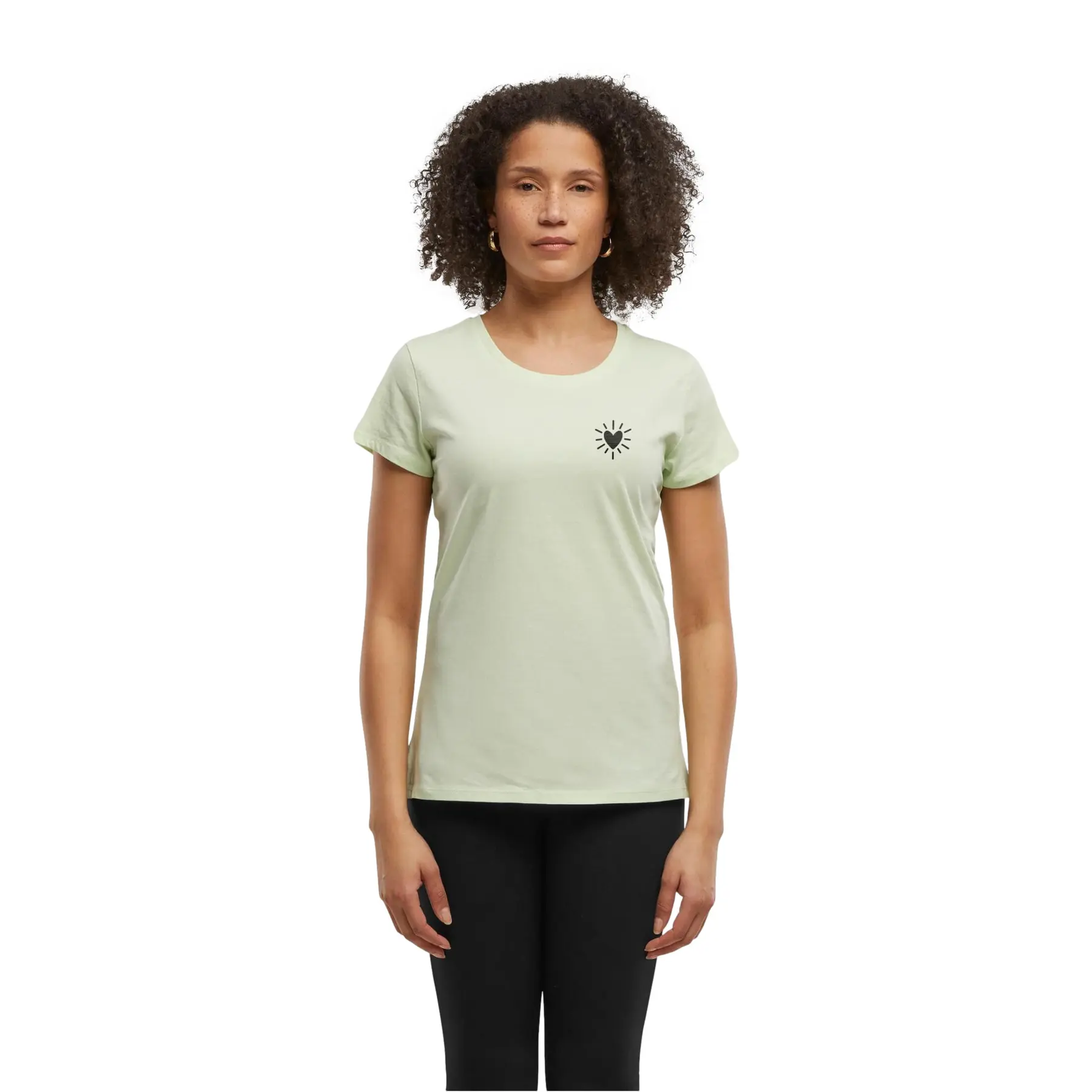 Damen T-Shirt Urban Classics Radiant Heart Basic