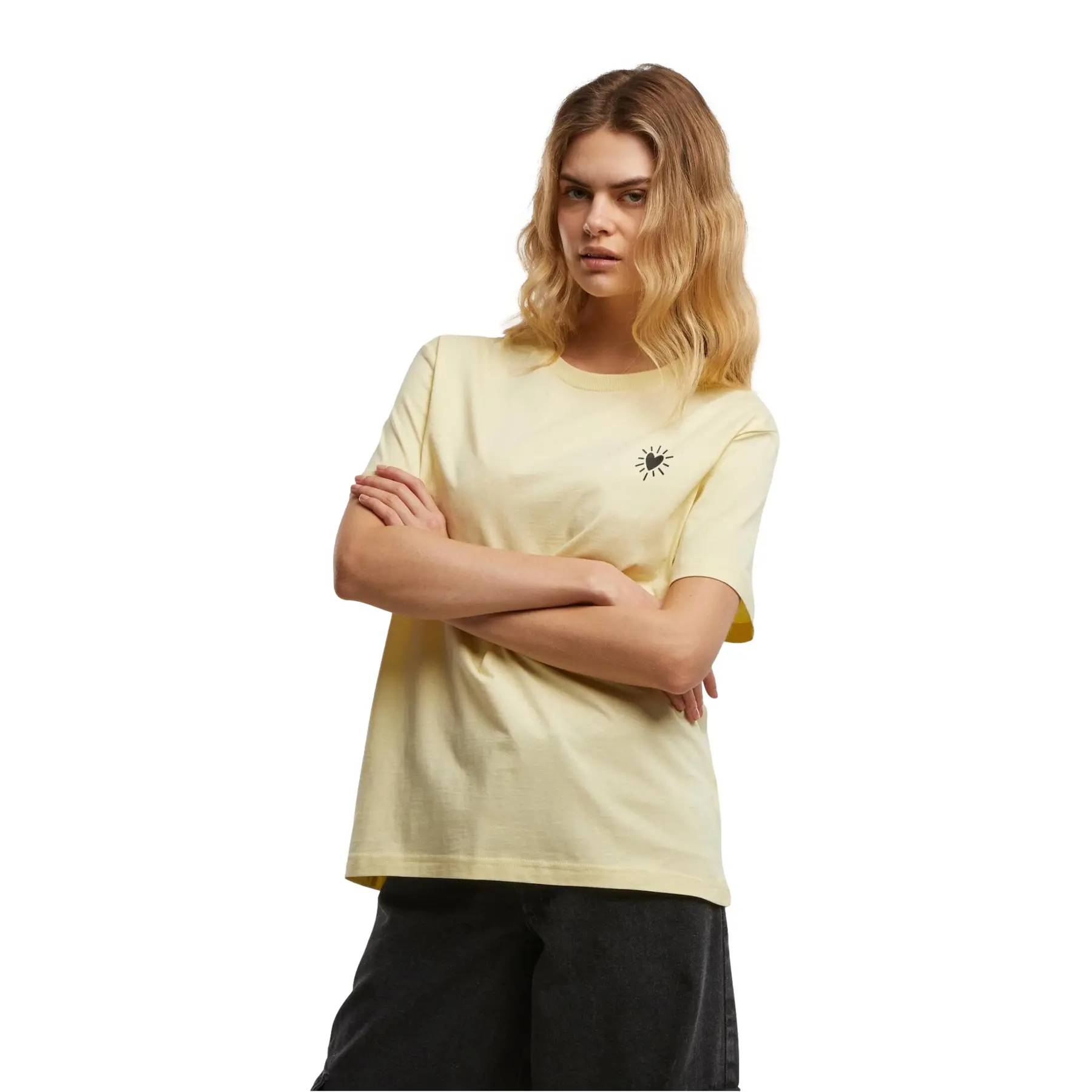 Damen T-Shirt Urban Classics Radiant Heart Everyday