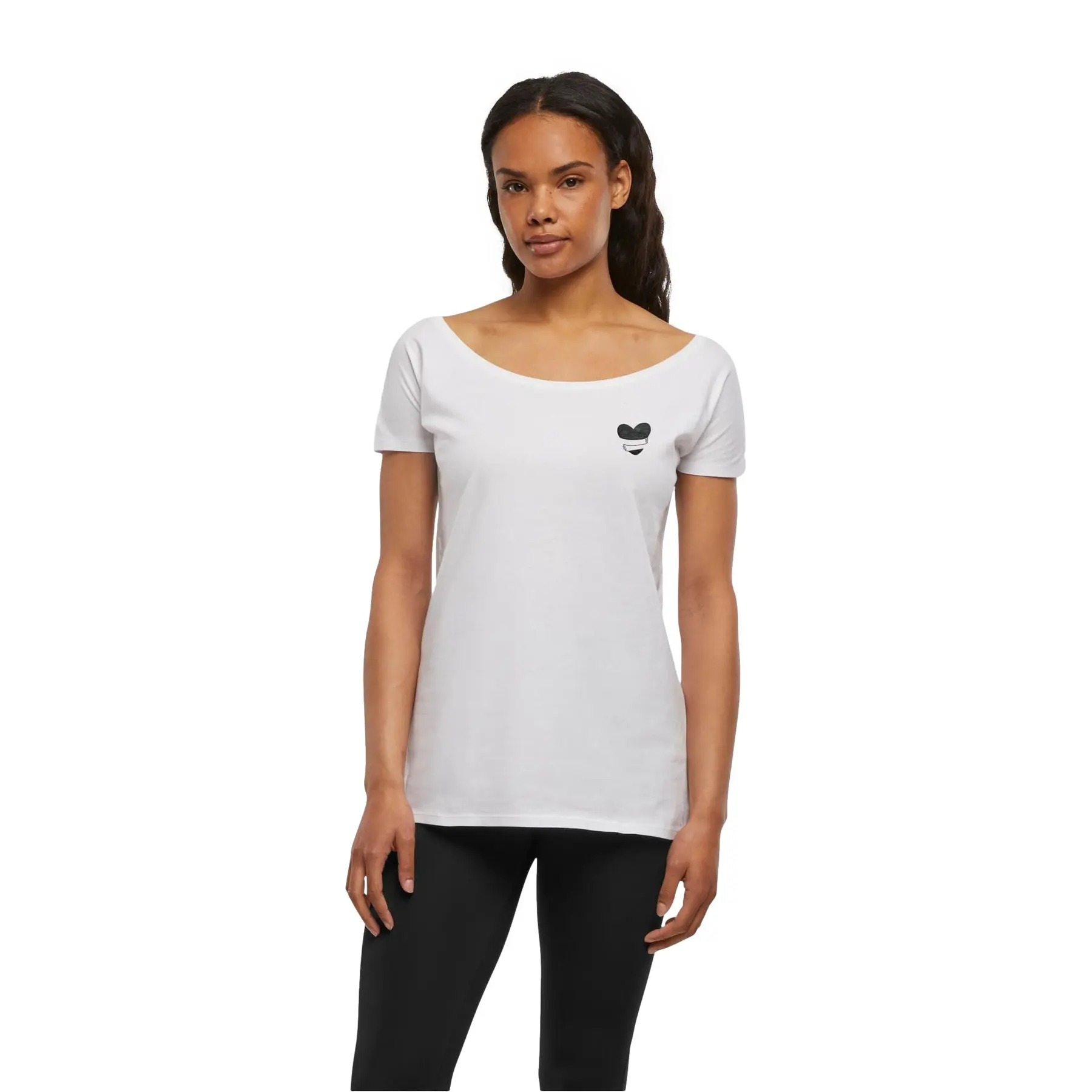 Damen T-Shirt Urban Classics Hug Heart