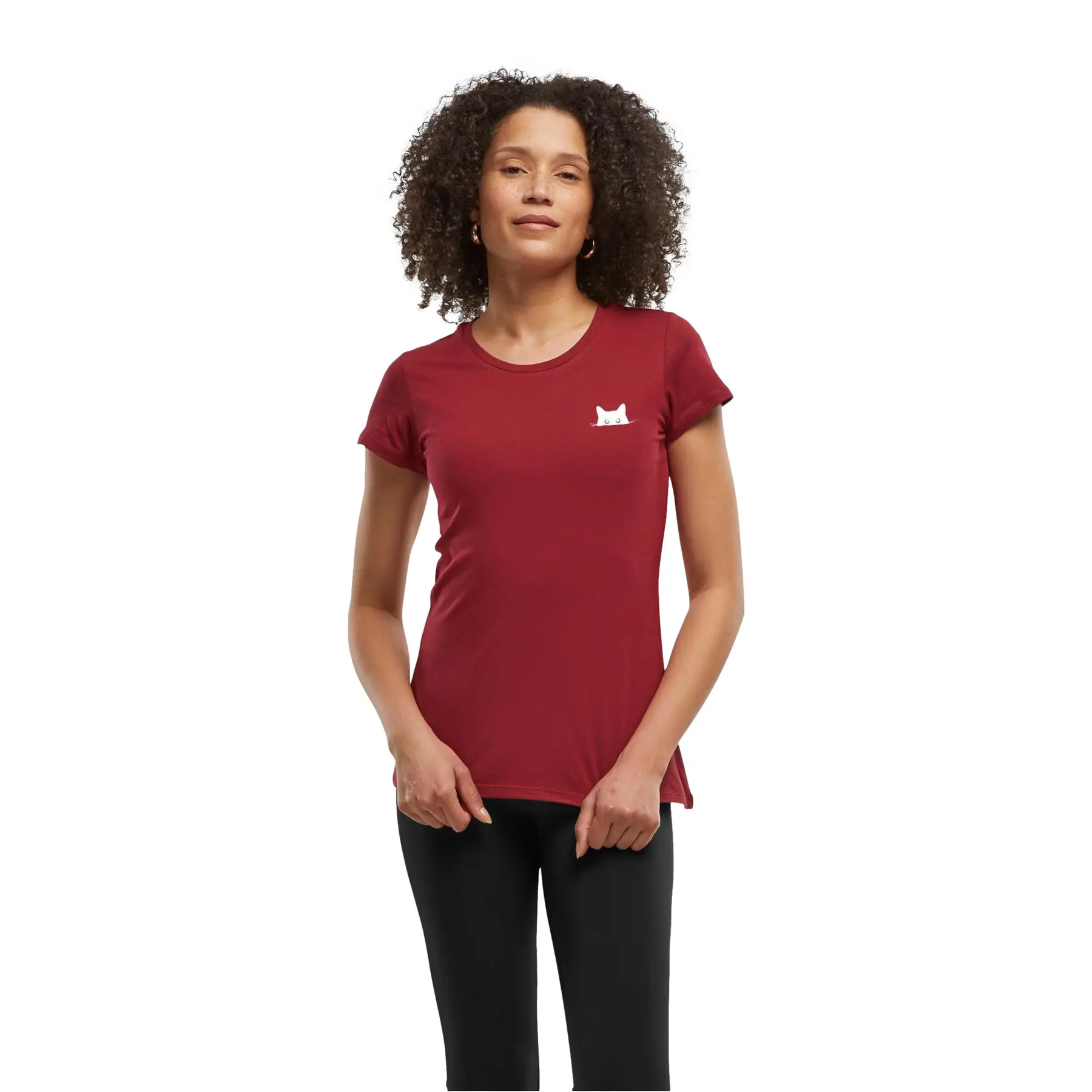 Damen T-Shirt Urban Classics Cat Basic
