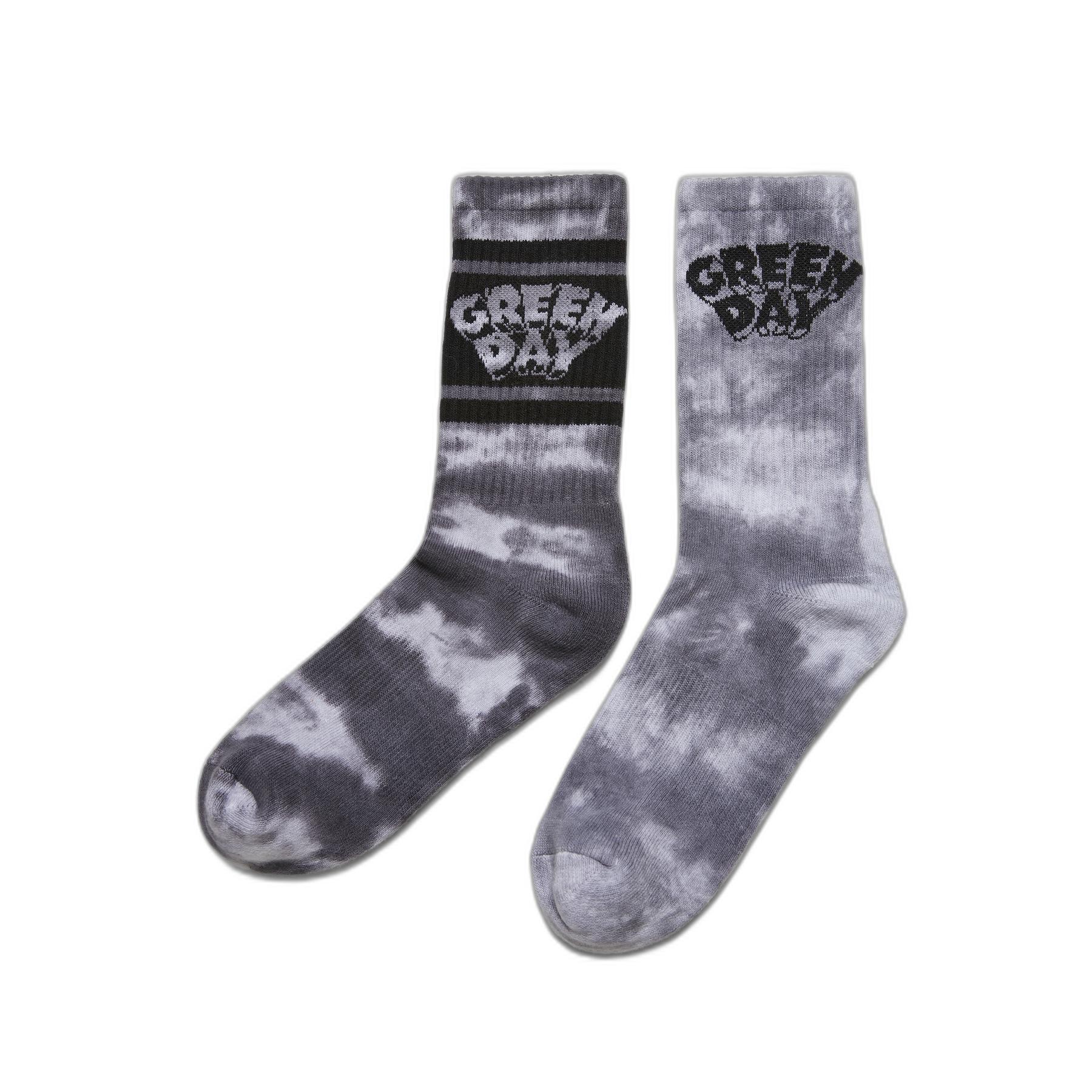 4065812176295 - Paar Socken Green Day Tie Die (x2)