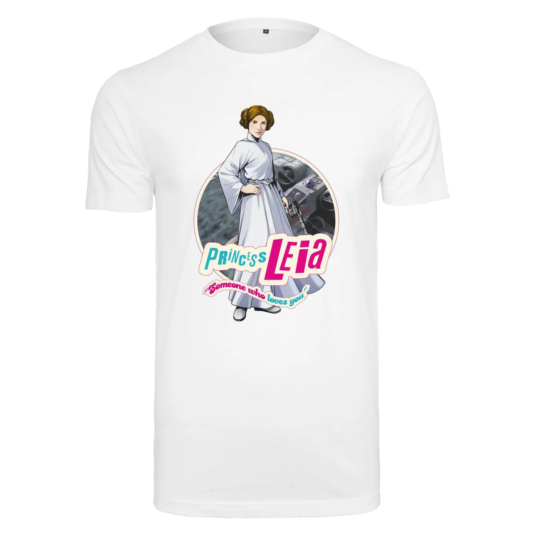 T-shirt Urban Classics Star Wars Leia Logo