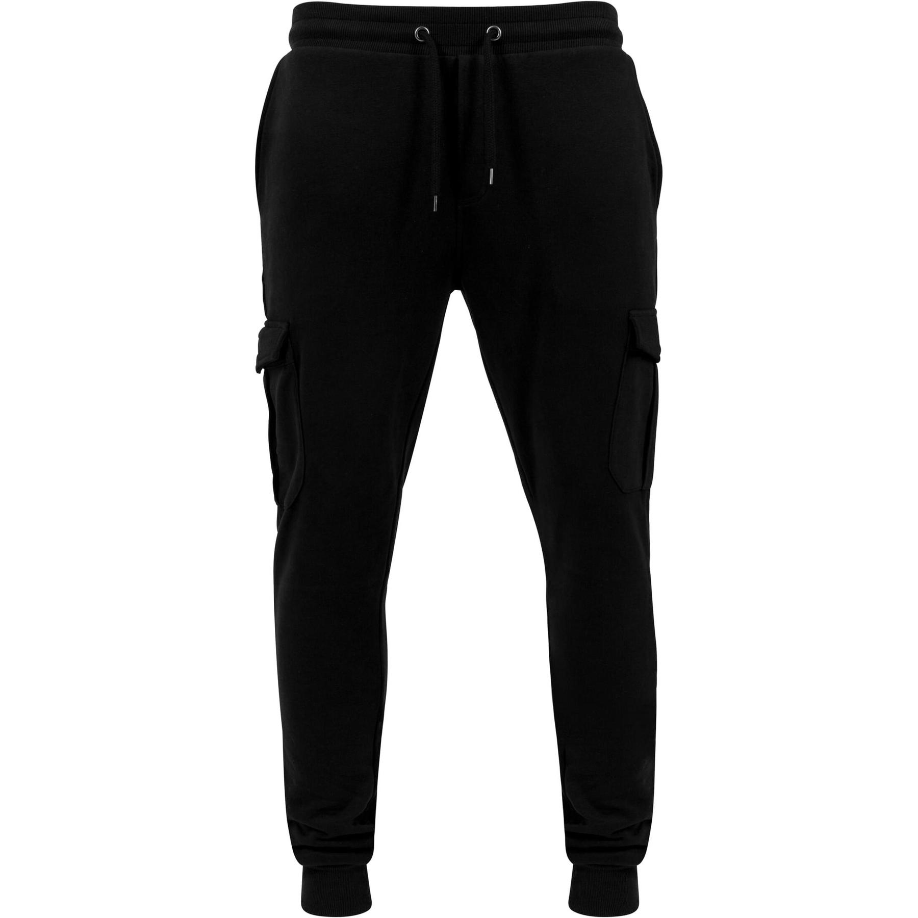 4053838990766 - Fitted Cargo Sweatpants Trainingshose schwarz in 3XL