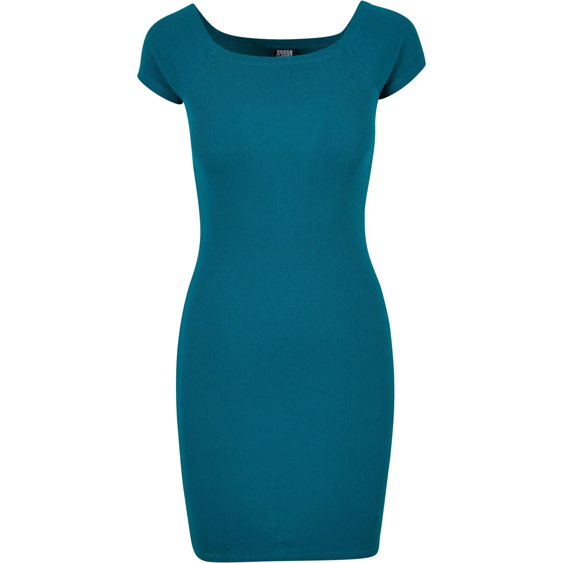 4065812393869 - Geripptes Kleid mit freien Schultern Damen Urban Classics 4065812393869 - Geripptes Kleid mit freien Schultern Damen Urban Classics