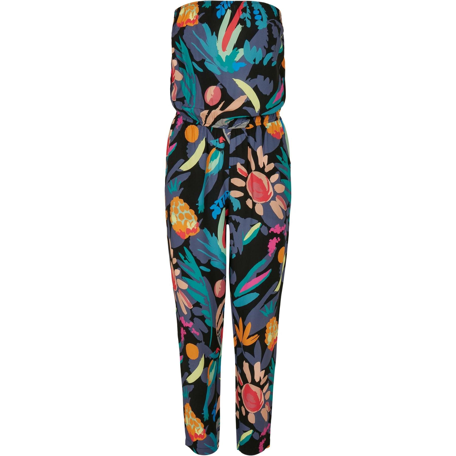 4065812114525 - Ladies Viscose Bandeau Jumpsuit Jumpsuit multicolor in XS