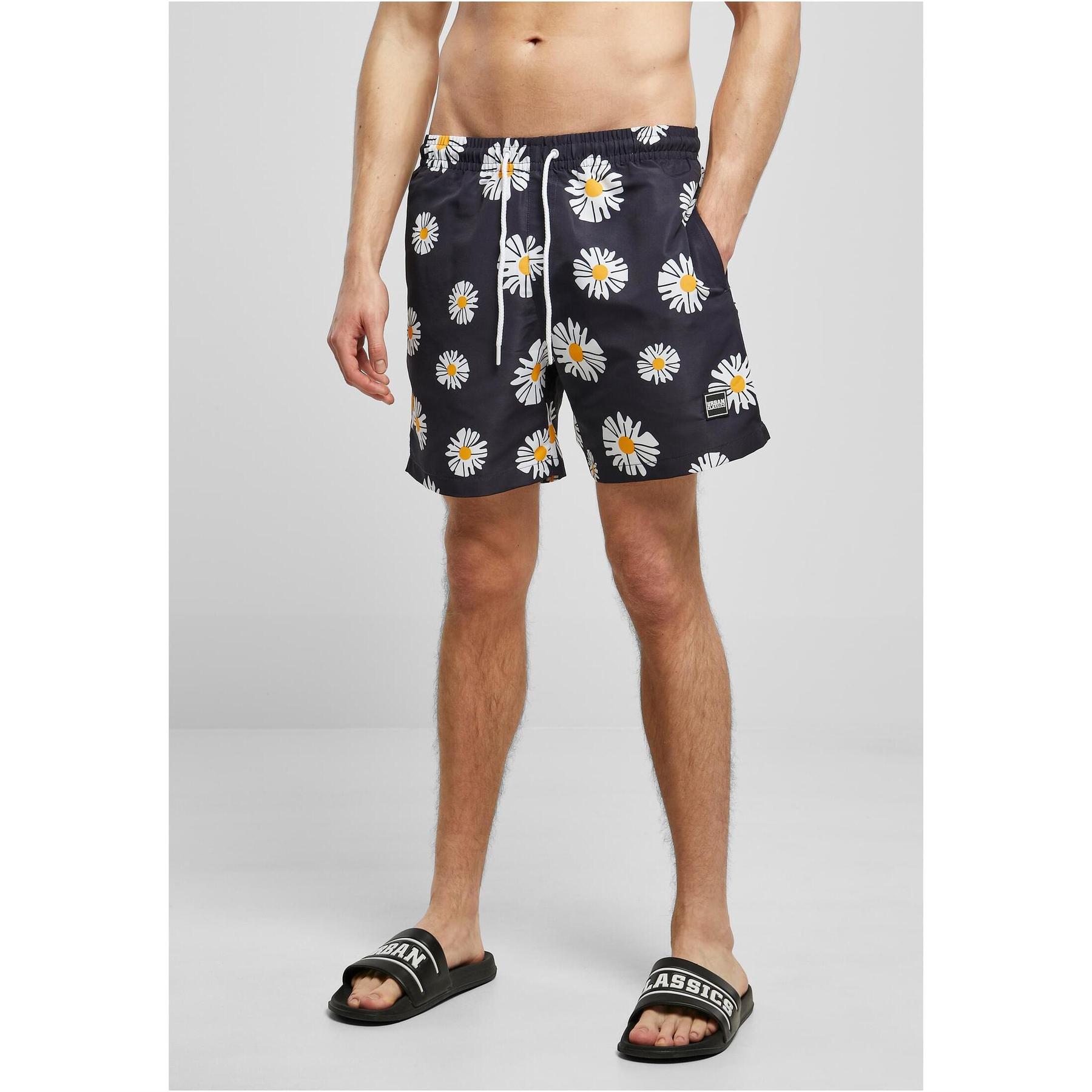 4066051163039 - Gemusterte Badeshorts Urban Classics