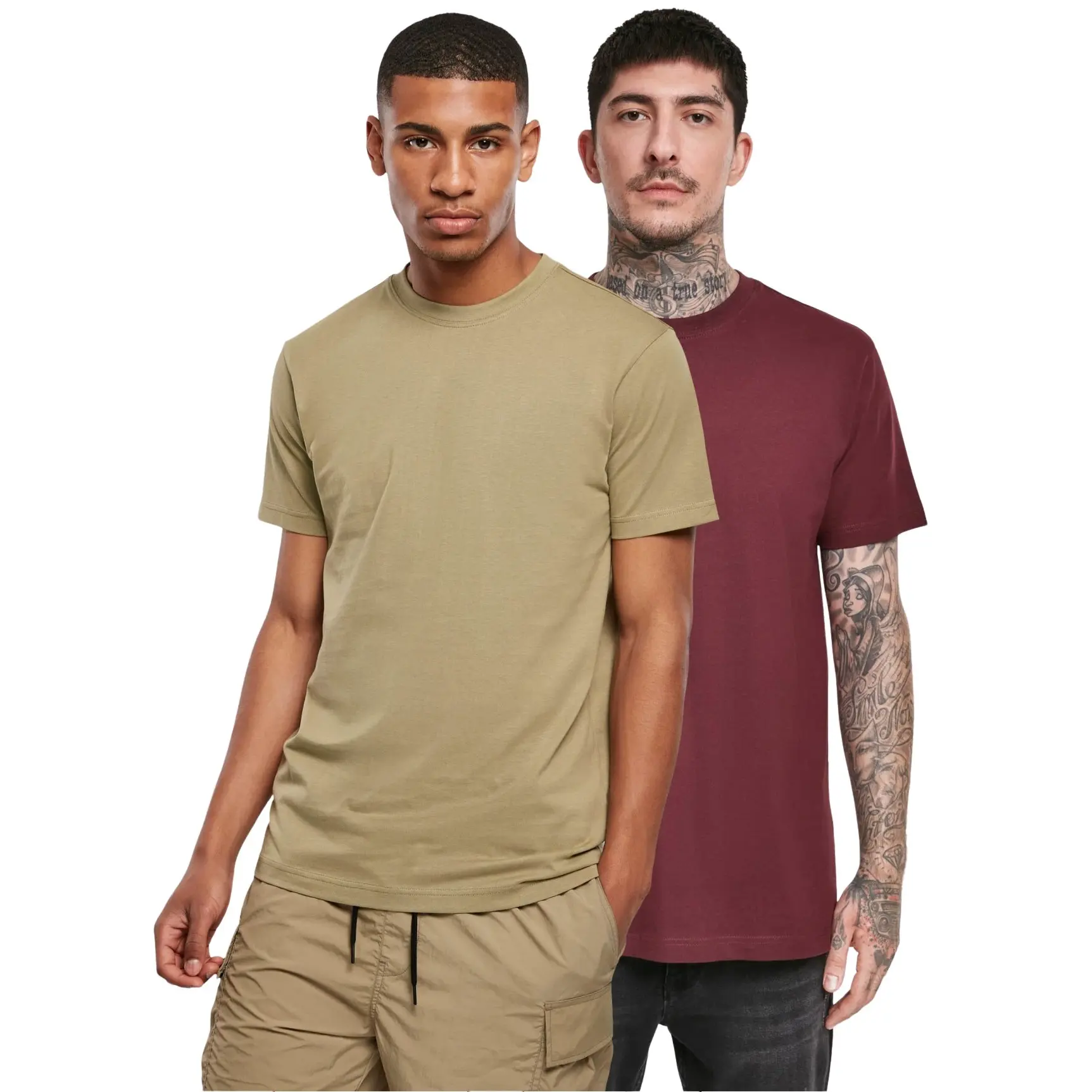T-shirts large sizes Urban Classics Basic (x2)