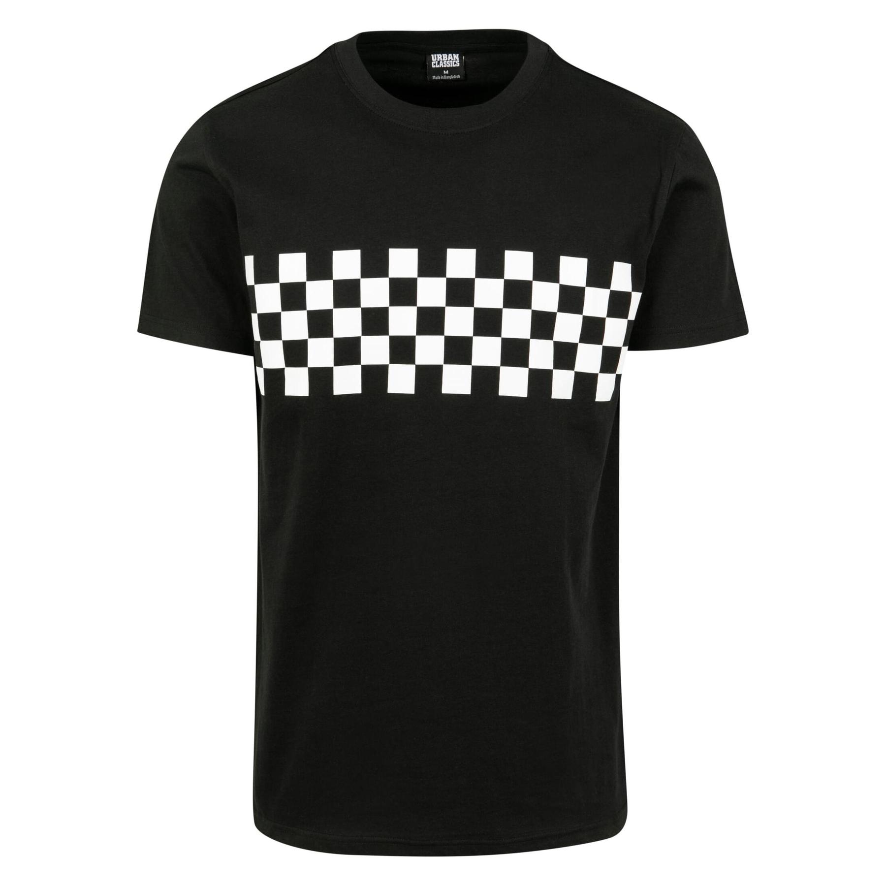 4053838396384 - Herren Rundhals T-Shirt Check Panel Tee