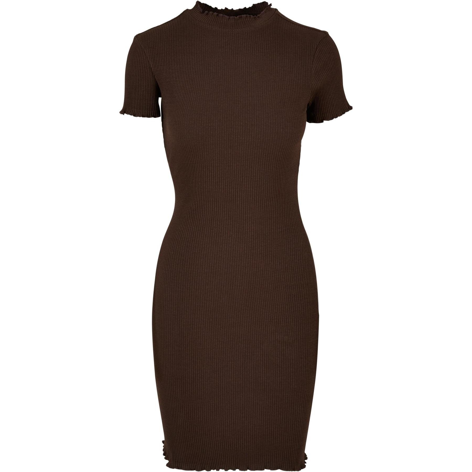 4065812395917 - Geripptes T-Shirt-Kleid in großen Größen Damen Urban Classics