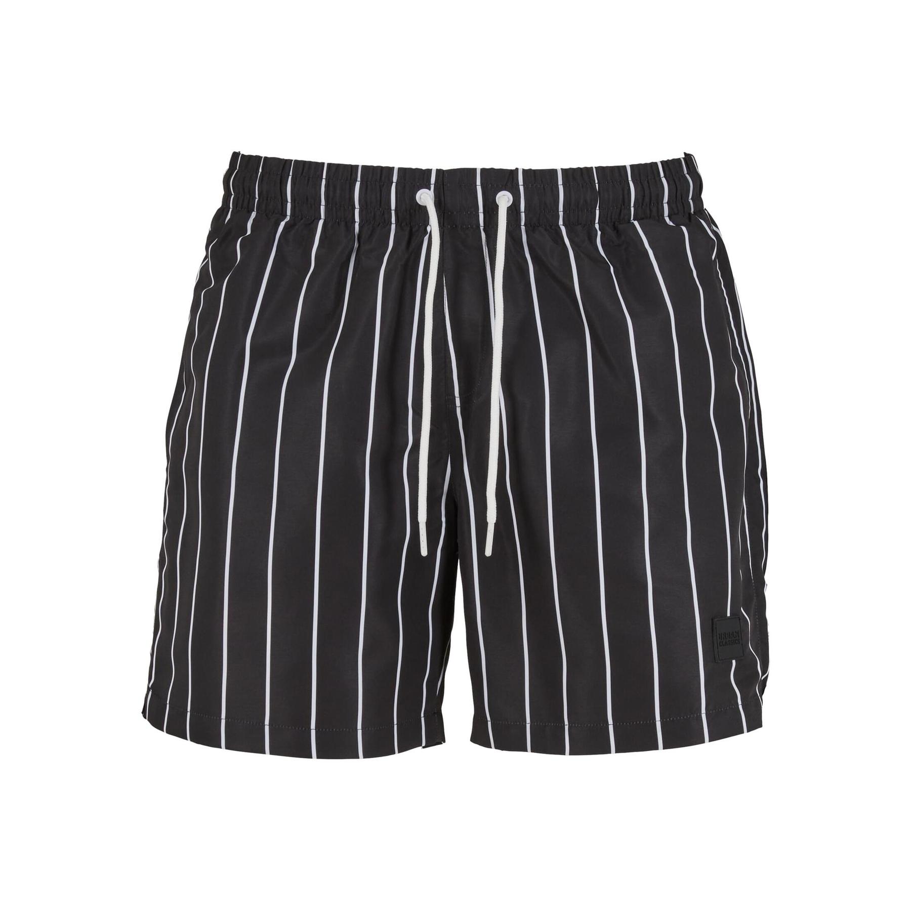 4065812781420 - Stripe Swim Shorts Badeshort schwarz weiß in S