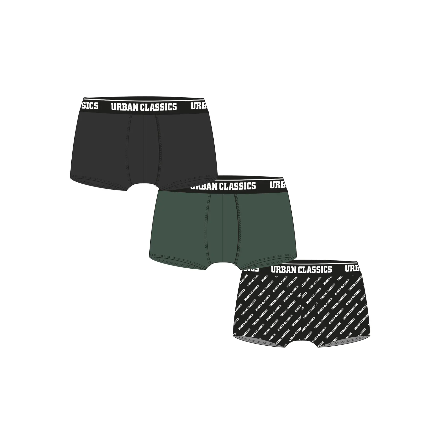 Boxershorts in großen Größen Urban Classics (x3)