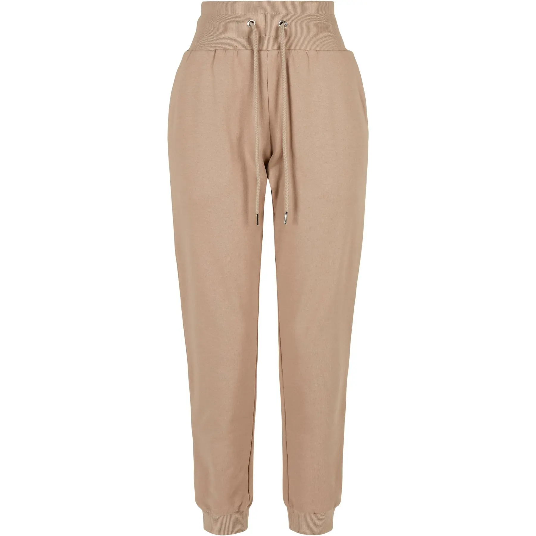 4065812124272 - Ladies Organic High Waist Sweat Pants Stoffhose beige