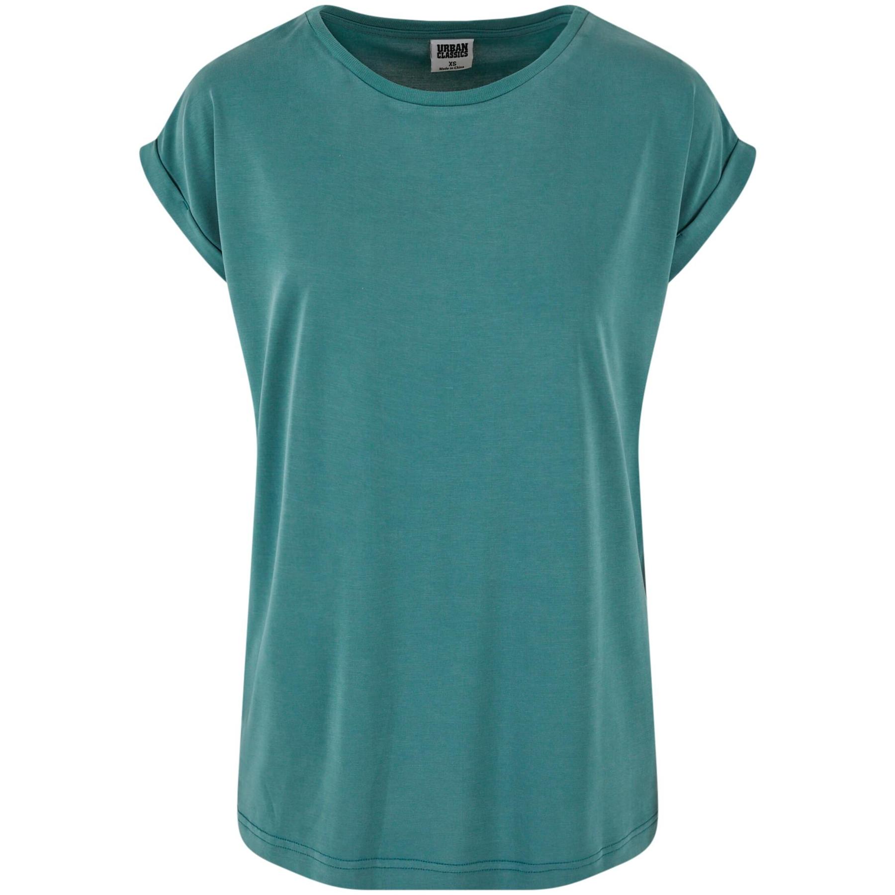 4065812620286 - T-Shirt mit verlängerten Schultern aus Modal Damen Urban Classics