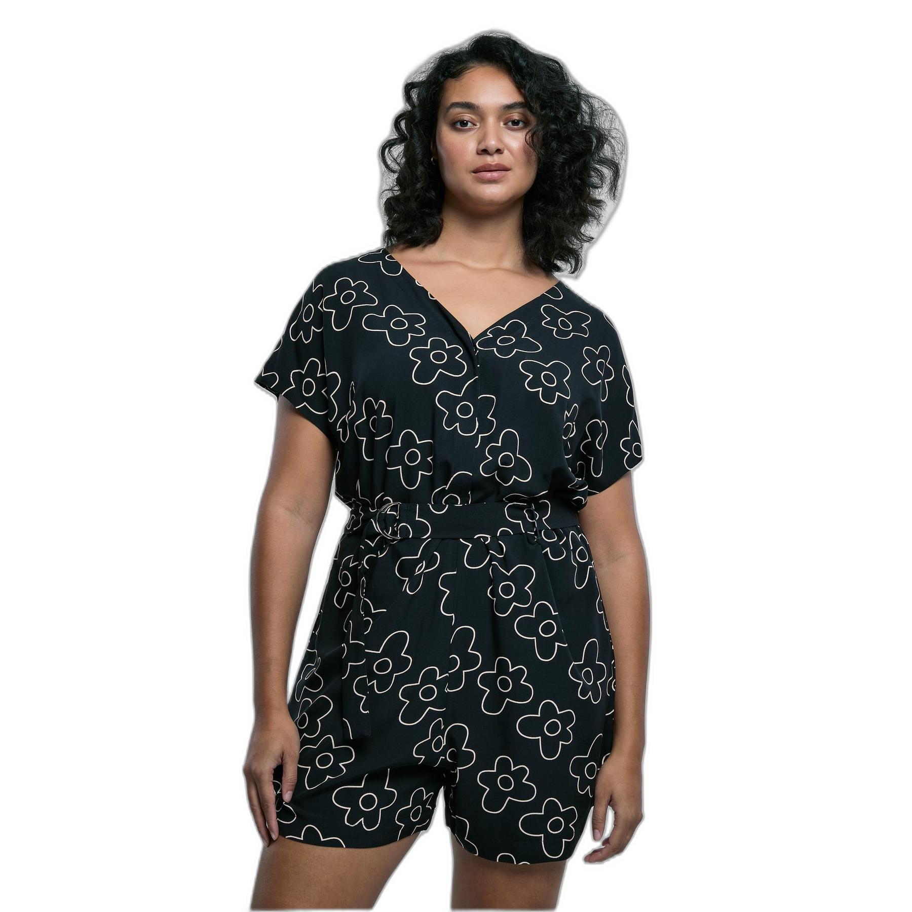 4065812396358 - Kurzer Einteiler mit Gürtel aus Viskose Damen GT