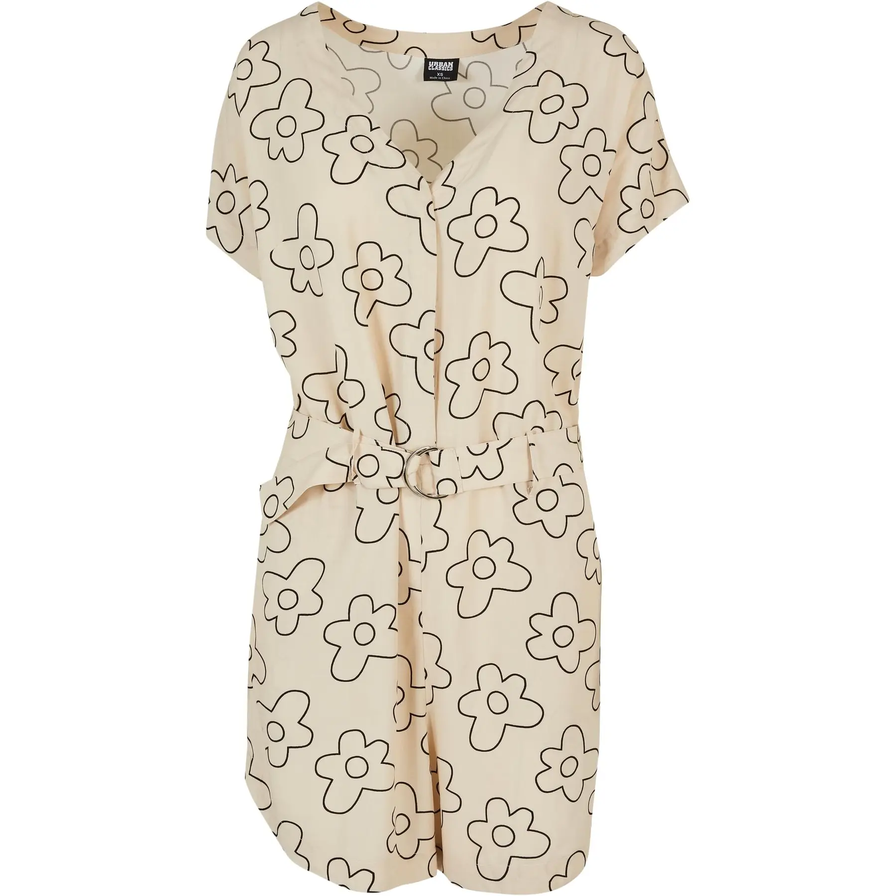 4065812396235 - Damen-Combishorts mit Viskosegürtel Urban Classics