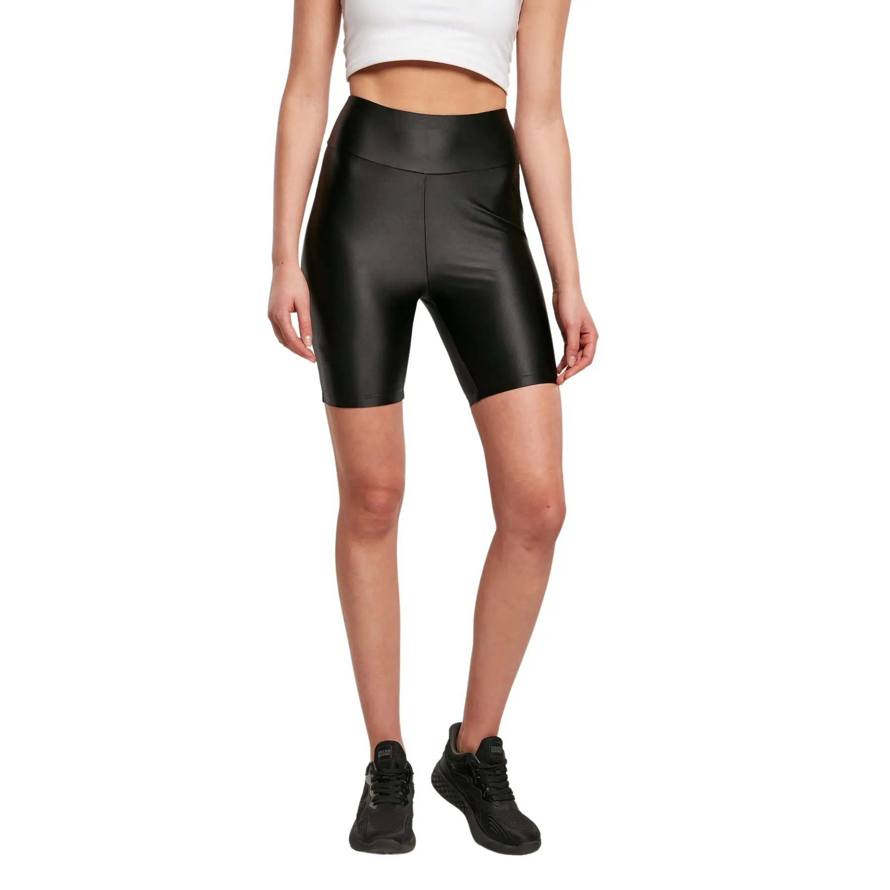Pantaloncini da ciclismo donna taglie forti  Shiny Metalic