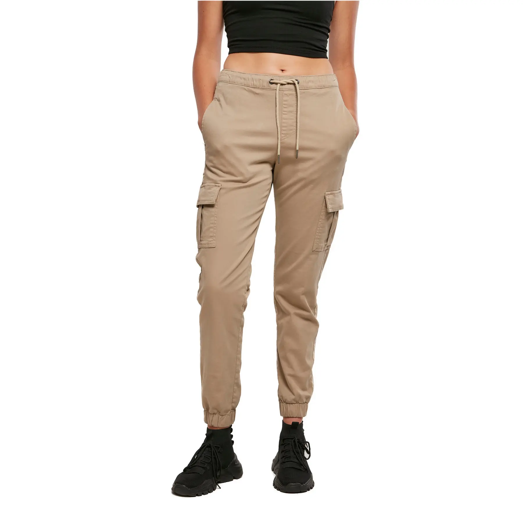 4065812125873 - Pantalon de jogging cargo confortable taille haute femme Urban Classics
