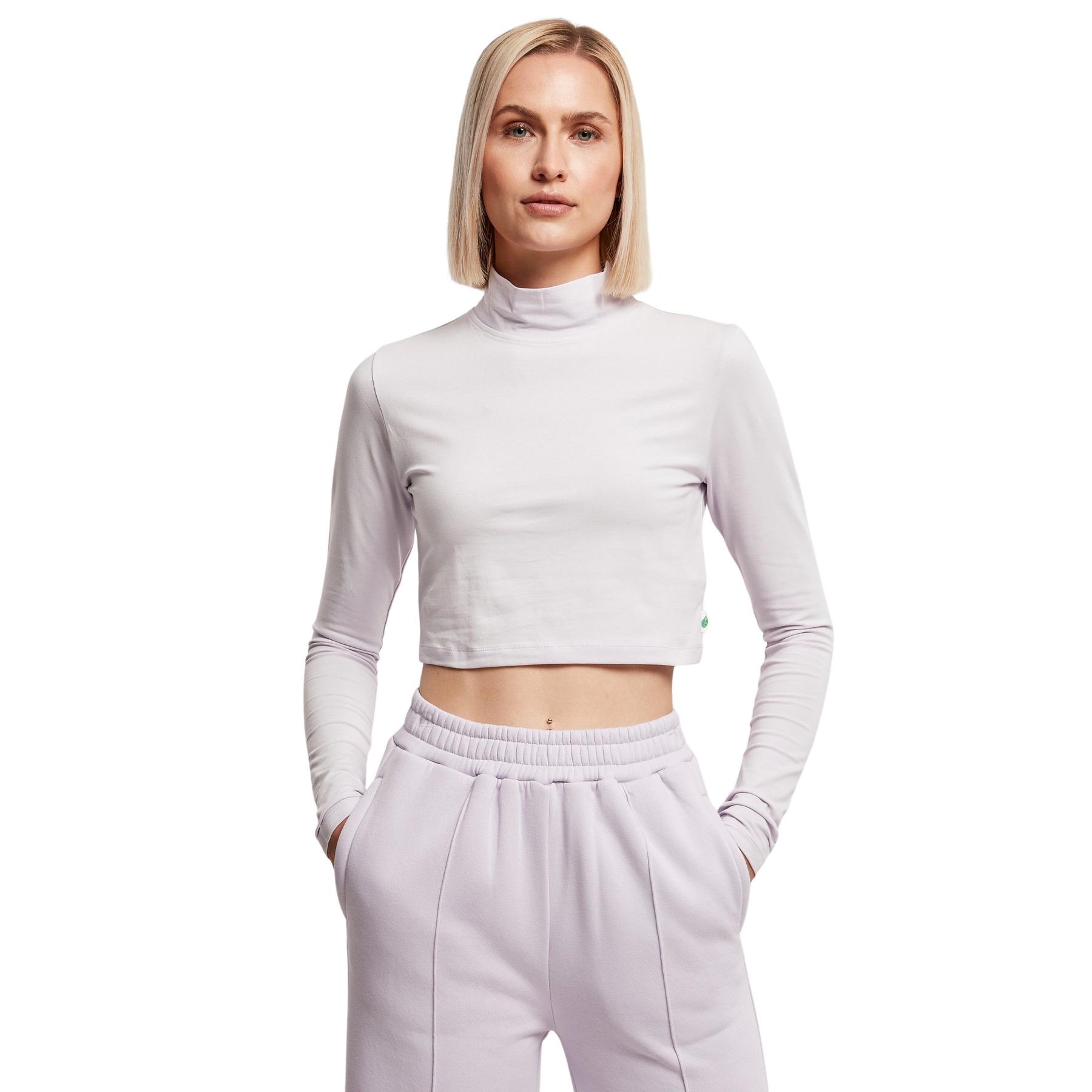 Maglietta donna a manica lunga a collo alto Urban Classics Organic GT